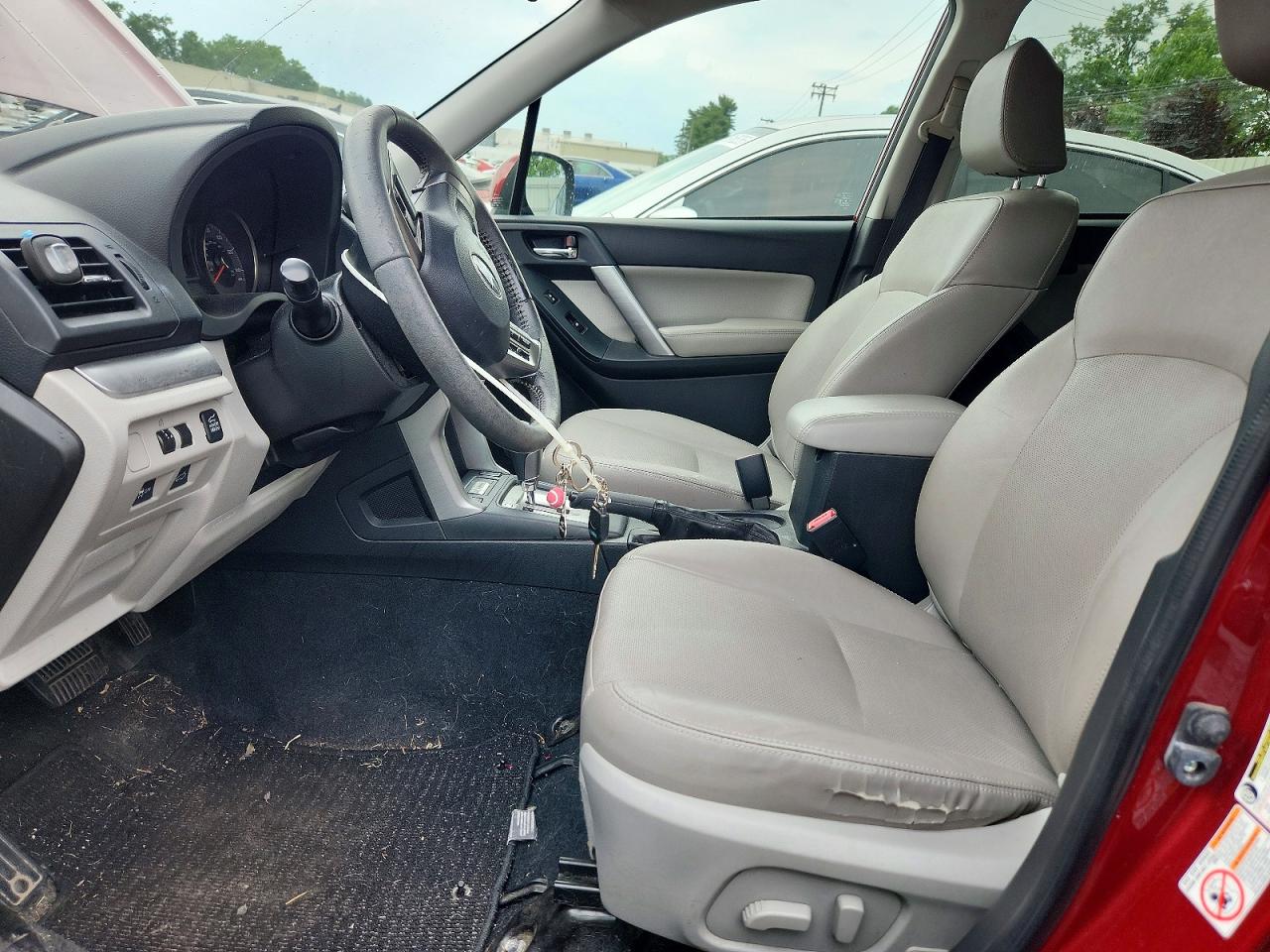 2014 Subaru Forester 2.5i Limited Burgundy vin: JF2SJAHC0EH537181