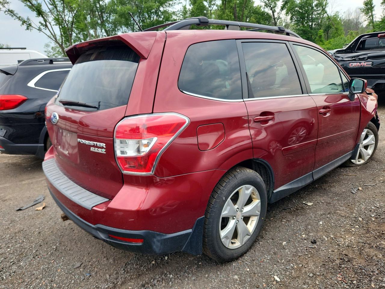2014 Subaru Forester 2.5i Limited Burgundy vin: JF2SJAHC0EH537181