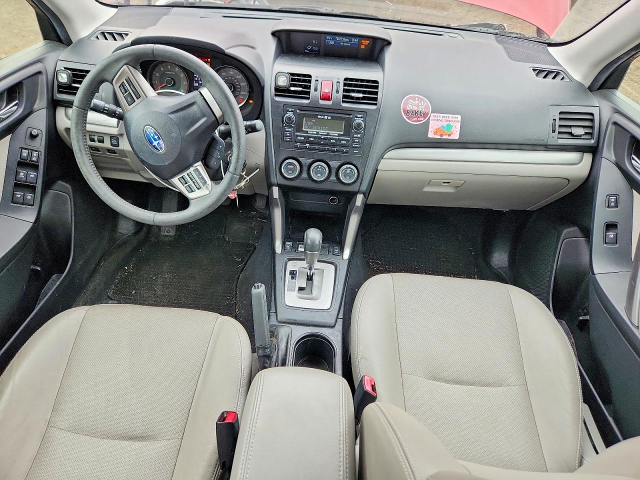 2014 Subaru Forester 2.5i Limited Burgundy vin: JF2SJAHC0EH537181