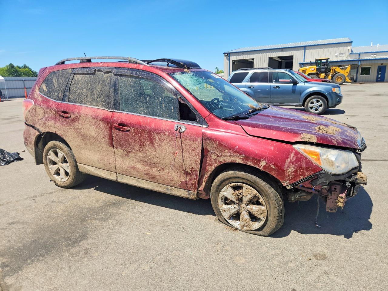 2014 Subaru Forester 2.5i Limited Maroon vin: JF2SJAHC0EH547340