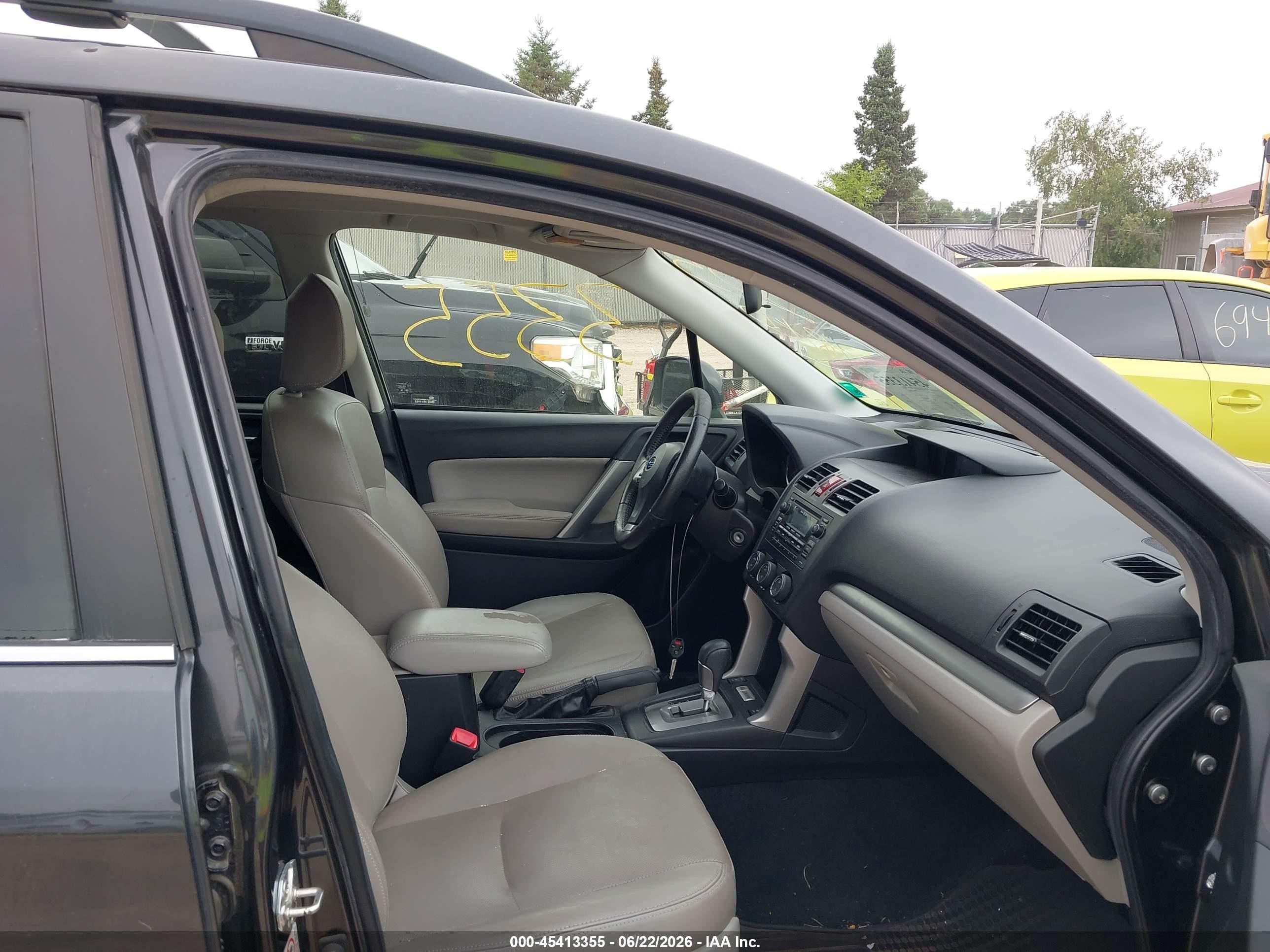 2015 Subaru Forester 2.5i Limited Черный vin: JF2SJAHC0FH406401