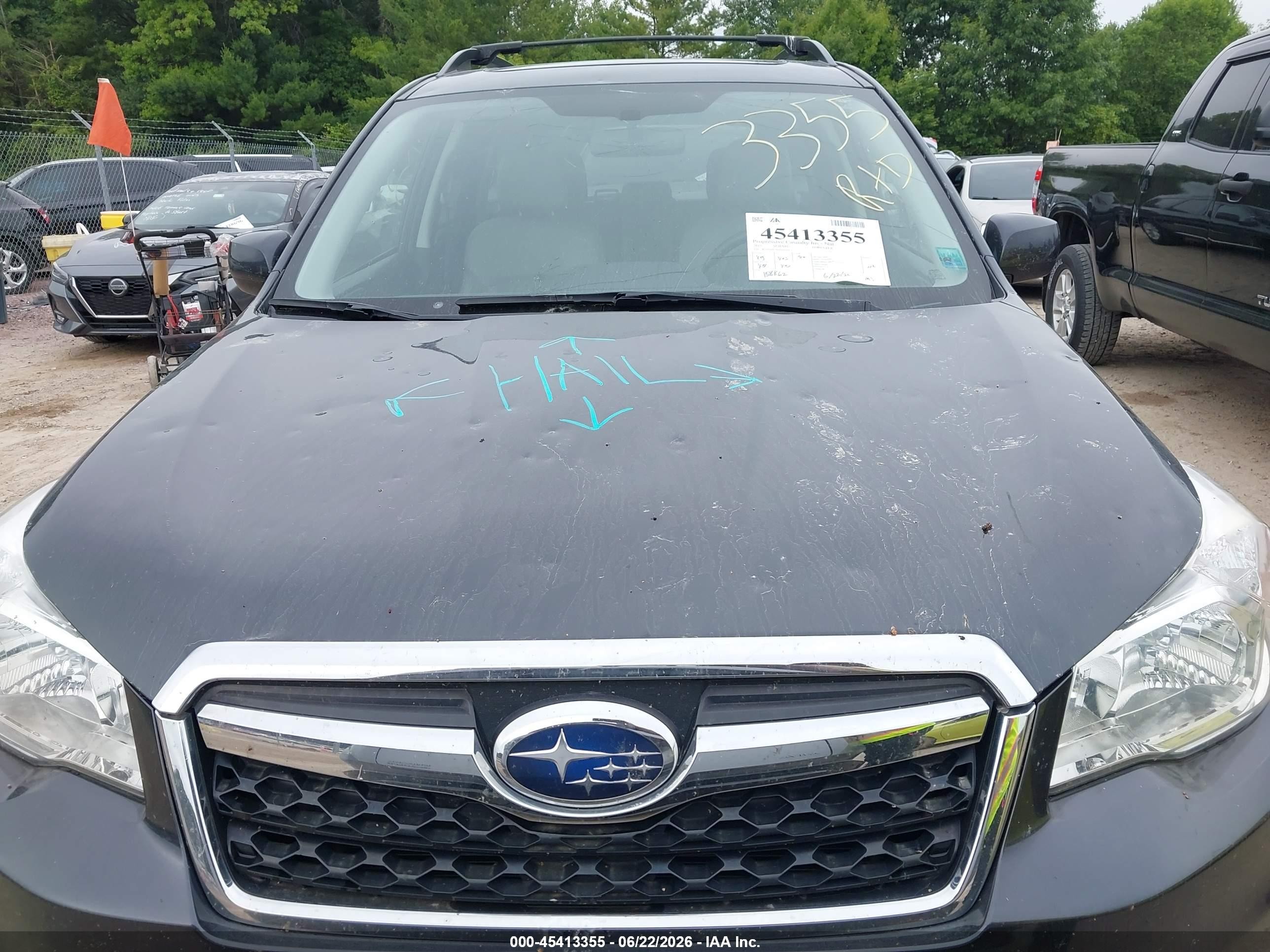 2015 Subaru Forester 2.5i Limited Черный vin: JF2SJAHC0FH406401
