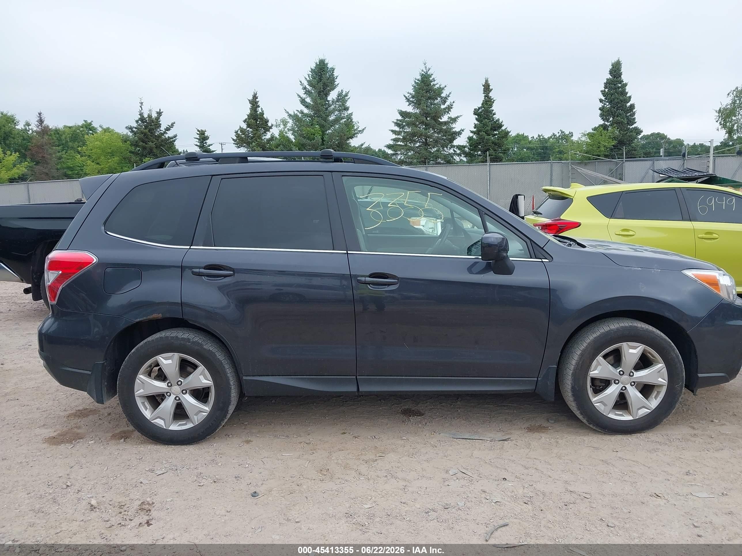 2015 Subaru Forester 2.5i Limited Черный vin: JF2SJAHC0FH406401