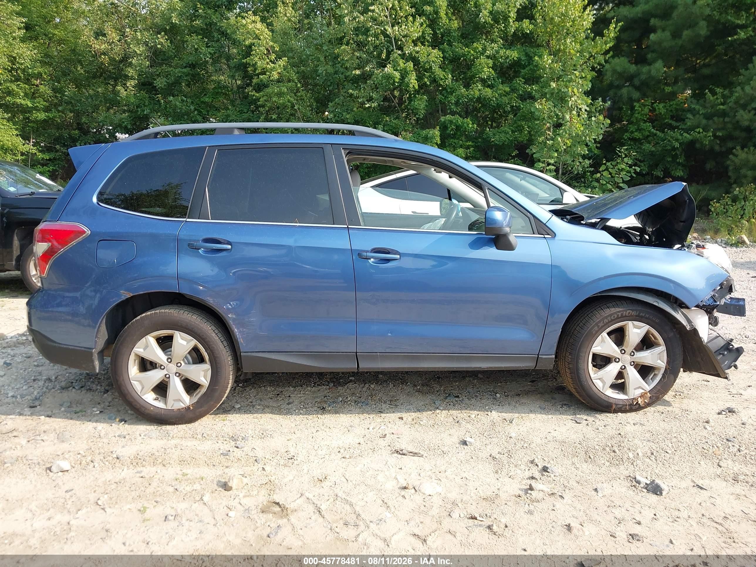 2015 Subaru Forester 2.5i Limited Blue vin: JF2SJAHC0FH451581