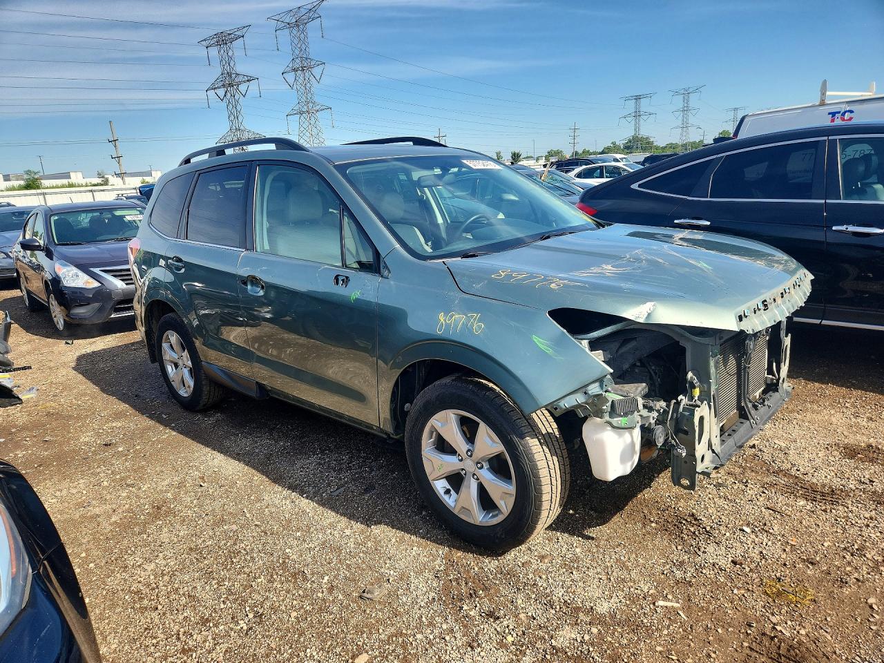 2015 Subaru Forester 2.5i Limited Green vin: JF2SJAHC0FH490199