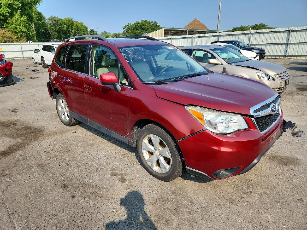 2015 Subaru Forester 2.5i Limited Red vin: JF2SJAHC0FH820035