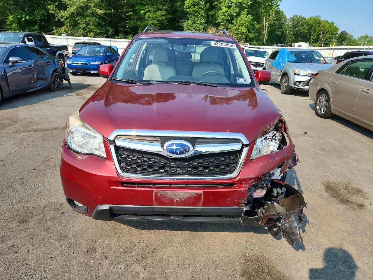 2015 Subaru Forester 2.5i Limited Red vin: JF2SJAHC0FH820035