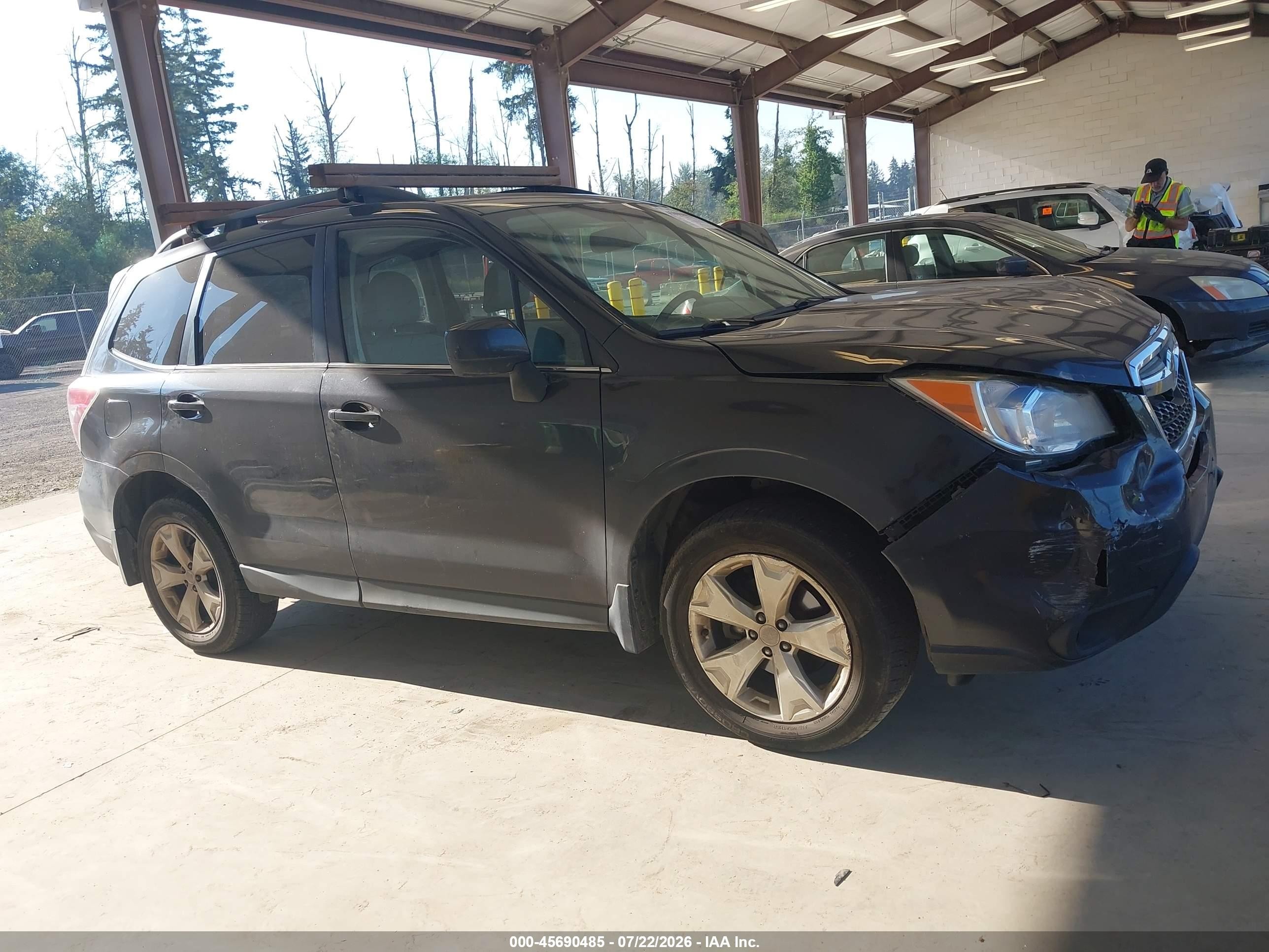 2014 Subaru Forester 2.5i Limited Черный vin: JF2SJAHC1EH439423