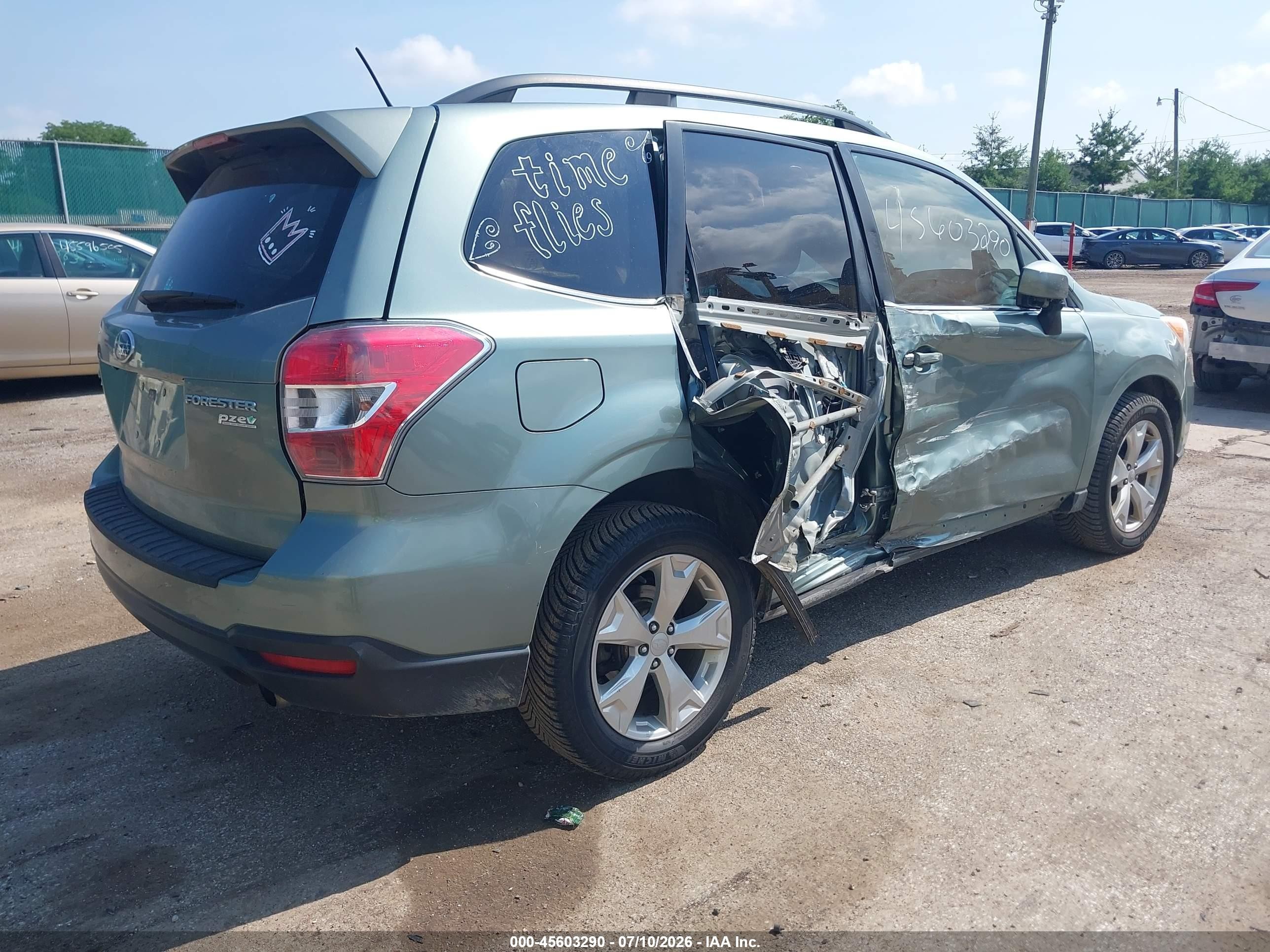 2014 Subaru Forester 2.5i Limited Зеленый vin: JF2SJAHC1EH480814