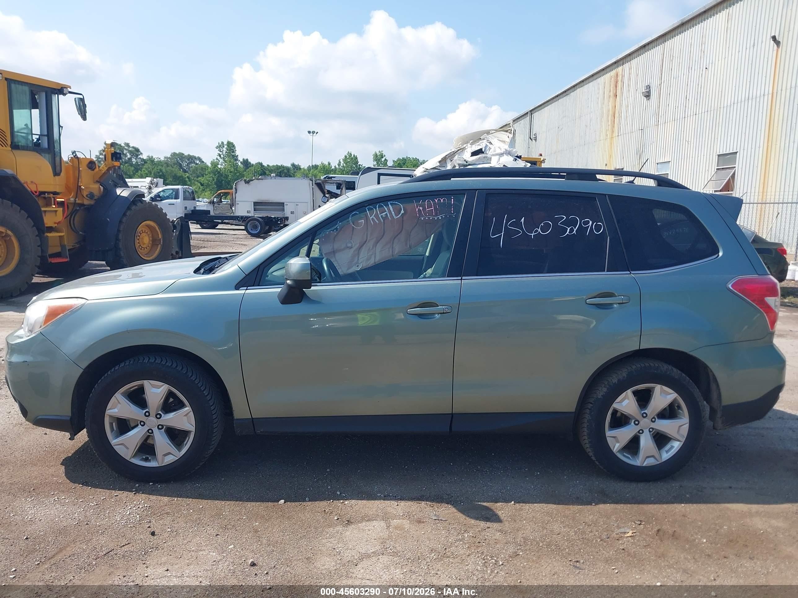 2014 Subaru Forester 2.5i Limited Зеленый vin: JF2SJAHC1EH480814