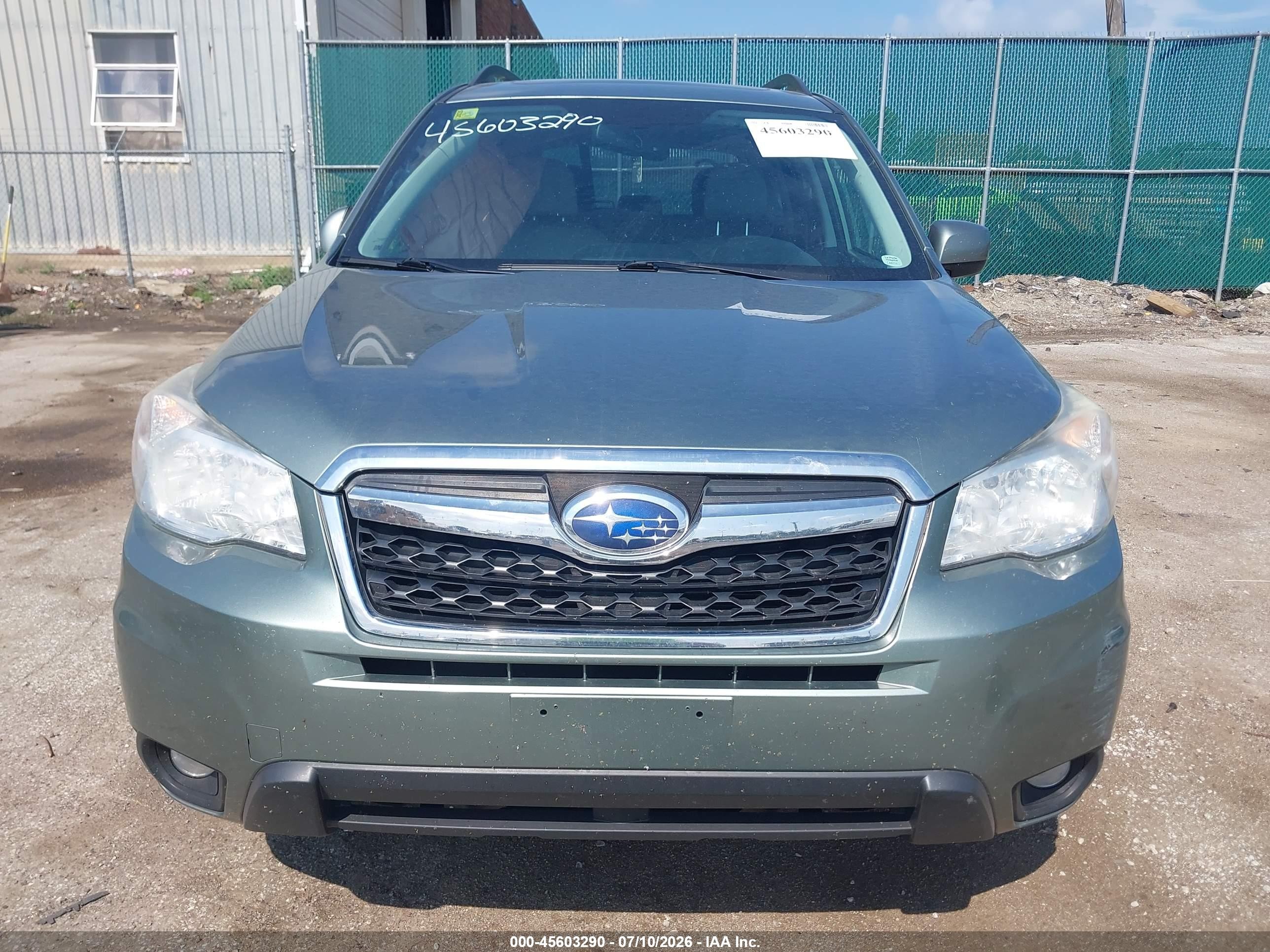 2014 Subaru Forester 2.5i Limited Зеленый vin: JF2SJAHC1EH480814