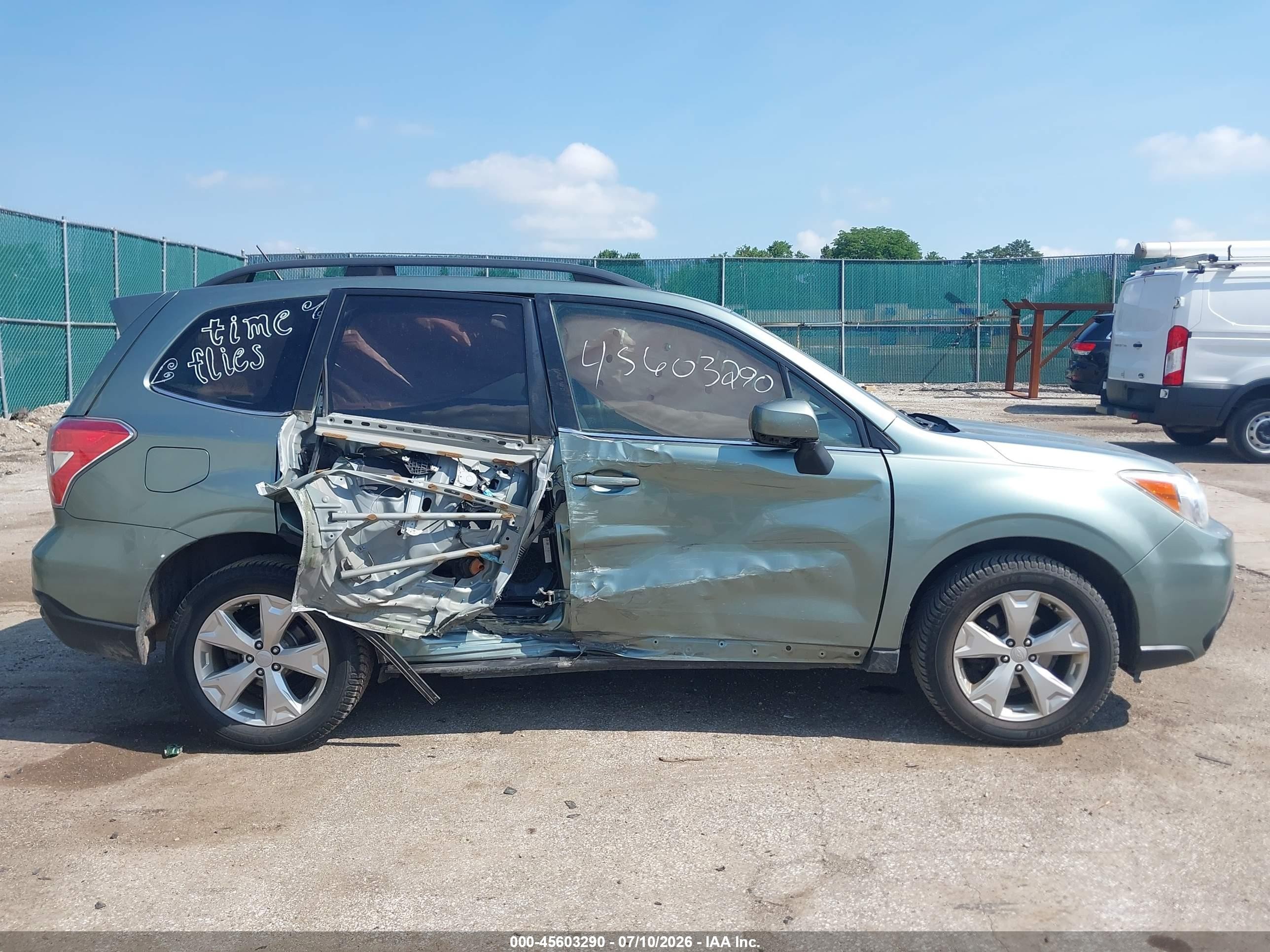 2014 Subaru Forester 2.5i Limited Зеленый vin: JF2SJAHC1EH480814