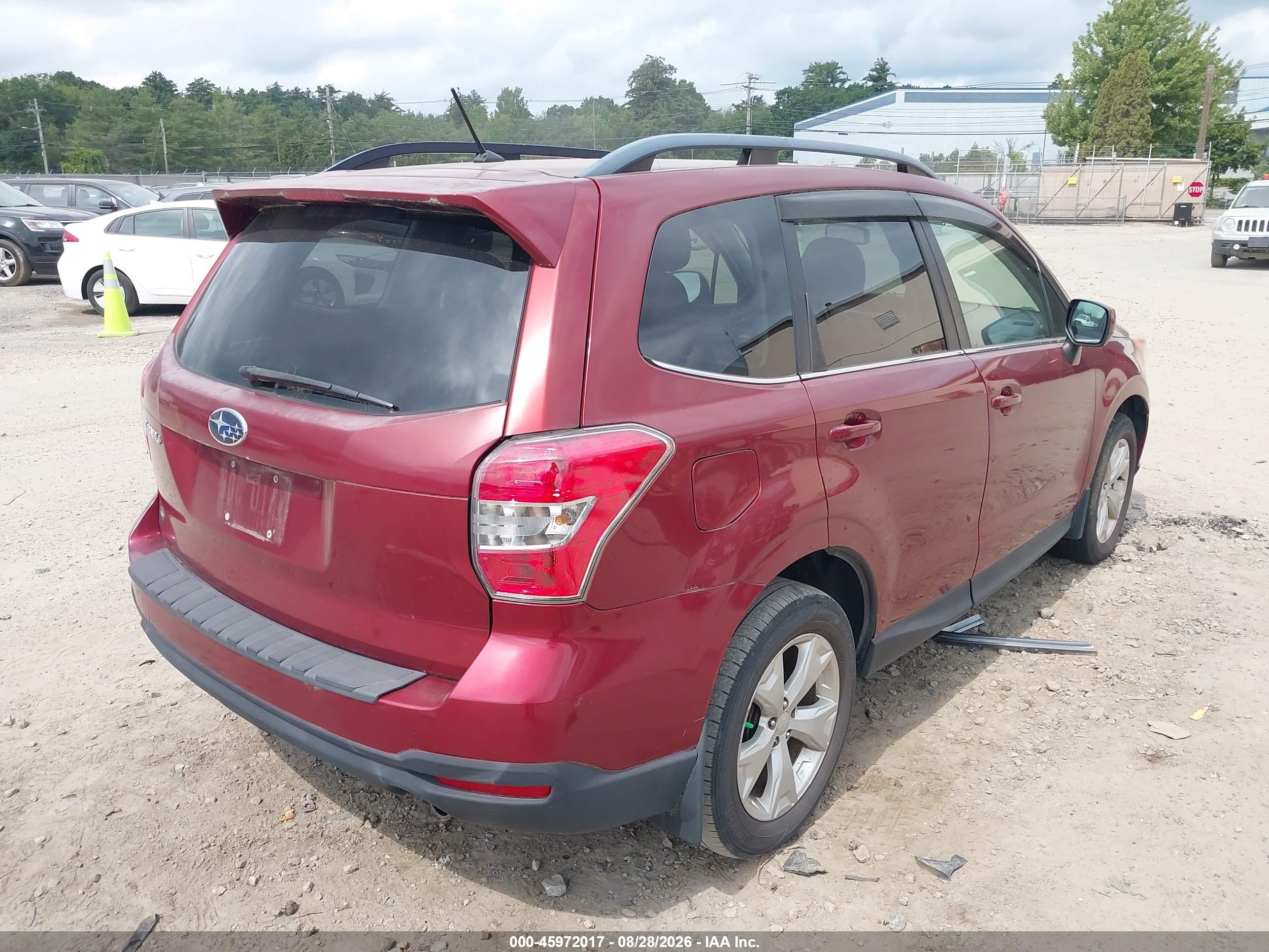 2014 Subaru Forester 2.5i Limited Red vin: JF2SJAHC1EH498763