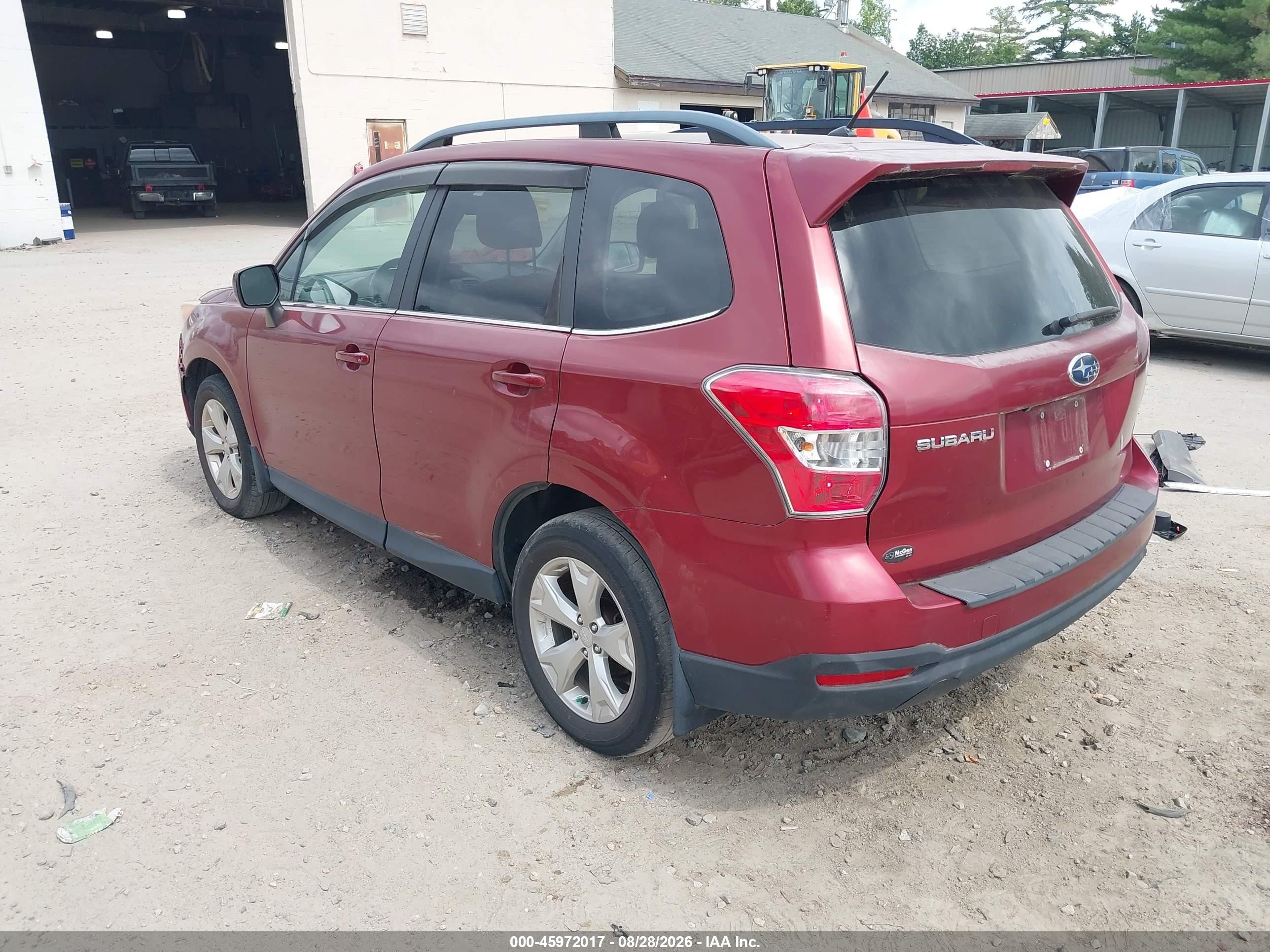 2014 Subaru Forester 2.5i Limited Red vin: JF2SJAHC1EH498763
