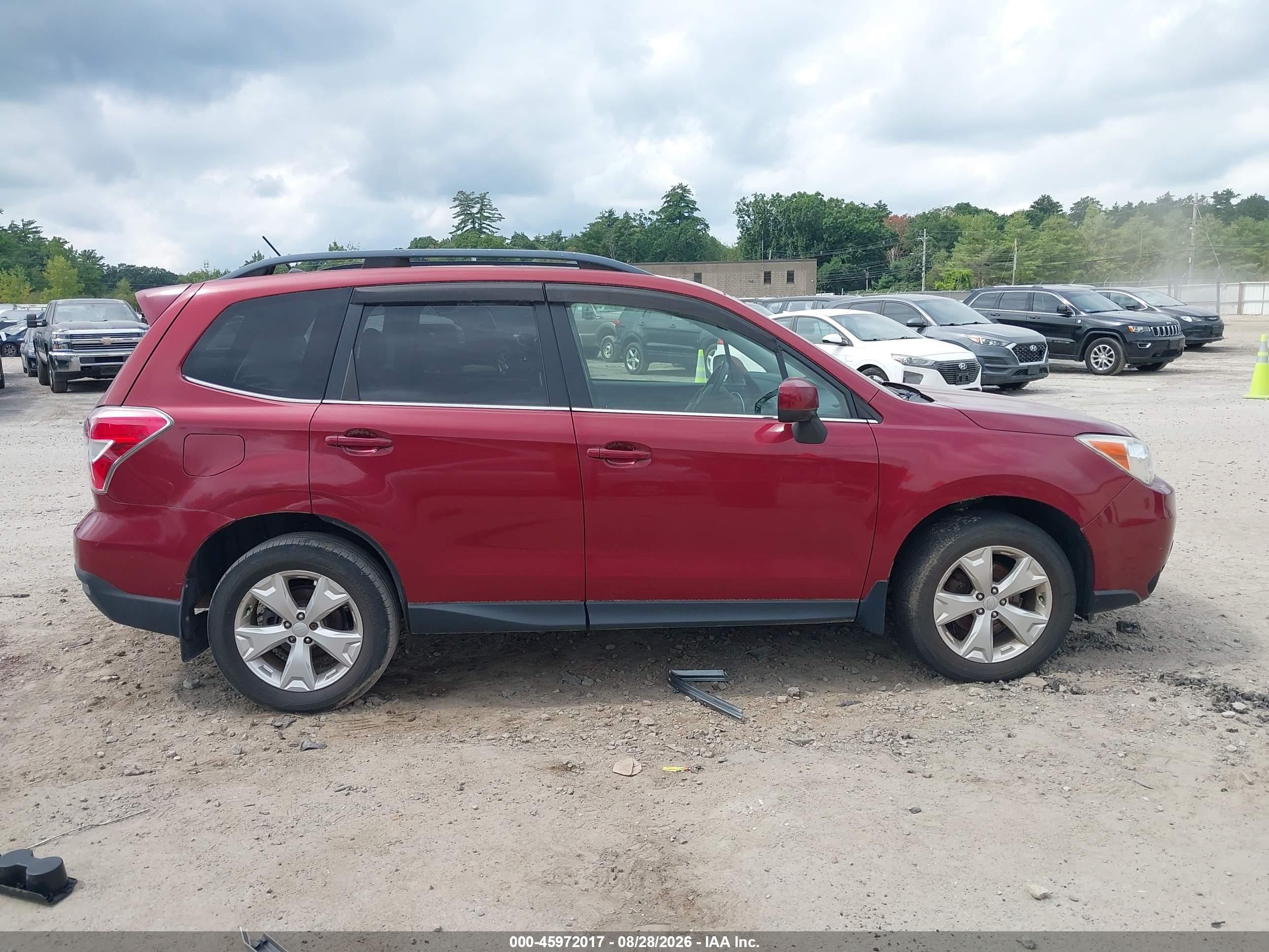 2014 Subaru Forester 2.5i Limited Red vin: JF2SJAHC1EH498763