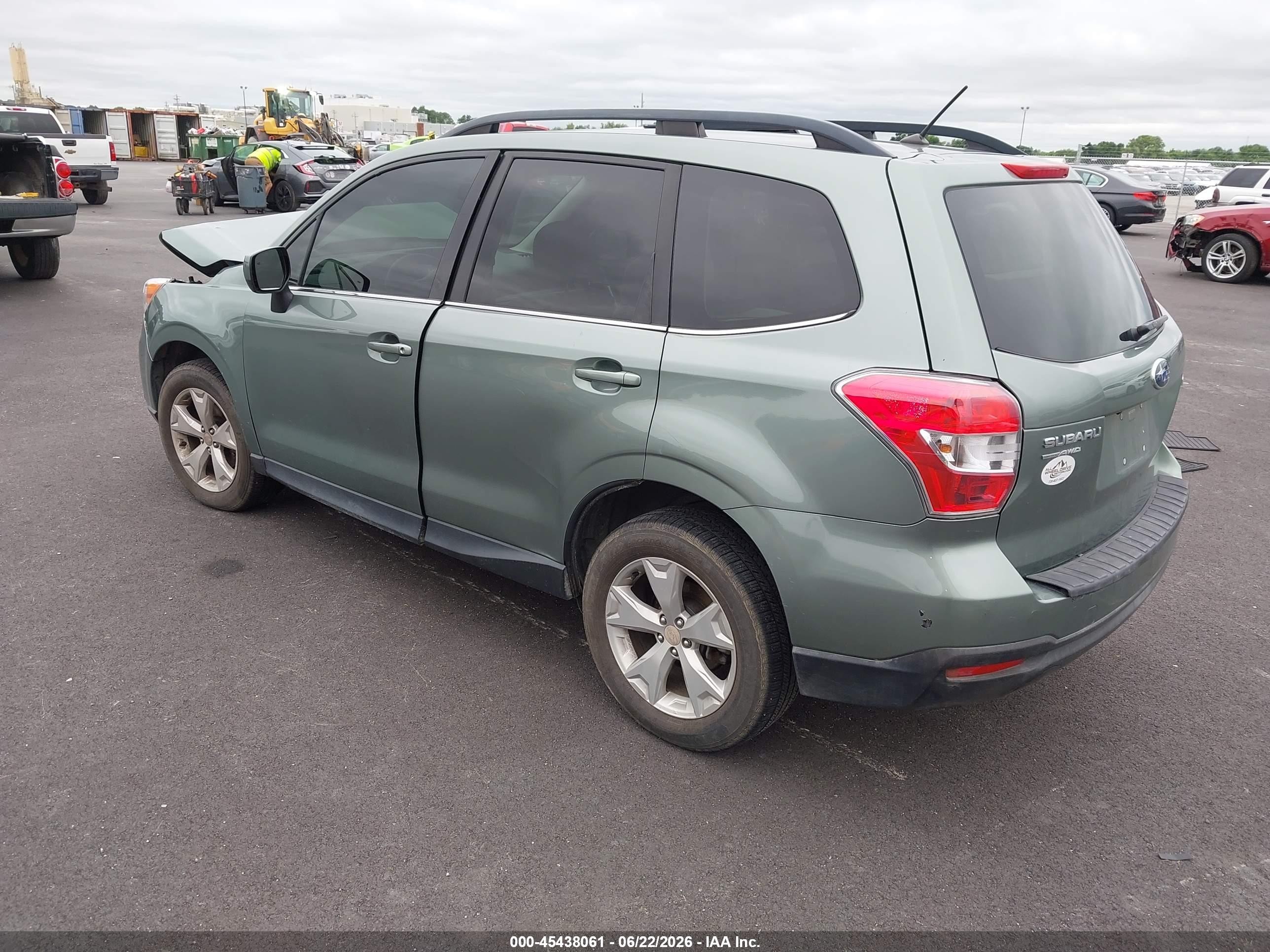 2014 Subaru Forester 2.5i Limited Зеленый vin: JF2SJAHC1EH550022