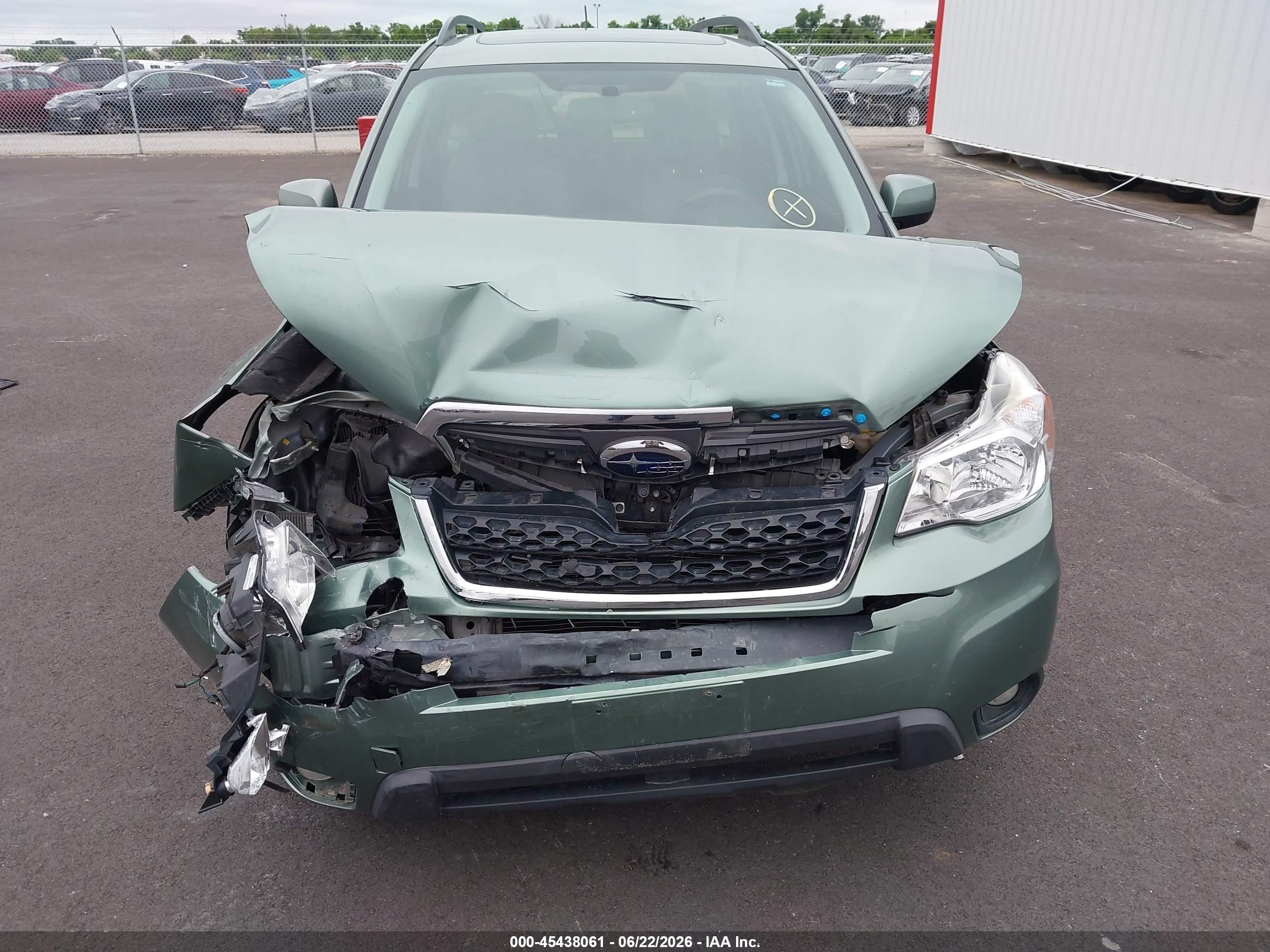 2014 Subaru Forester 2.5i Limited Зеленый vin: JF2SJAHC1EH550022