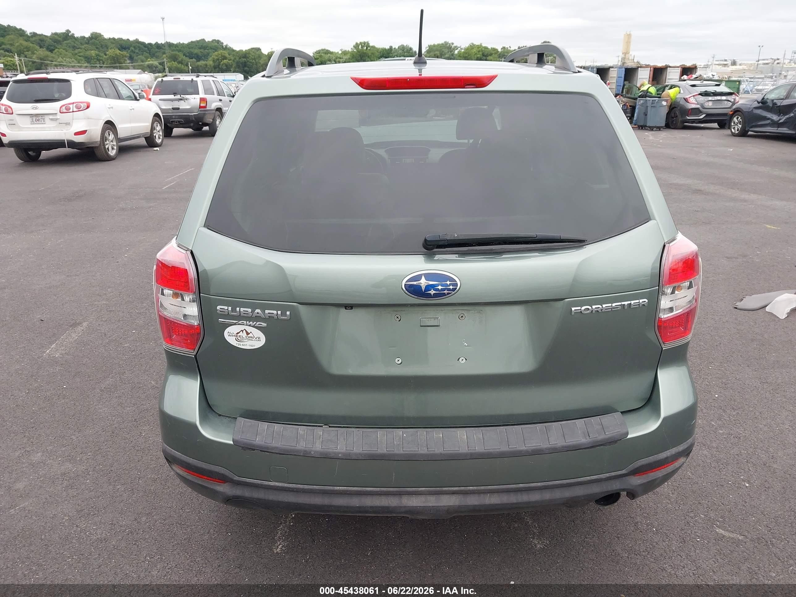 2014 Subaru Forester 2.5i Limited Зеленый vin: JF2SJAHC1EH550022