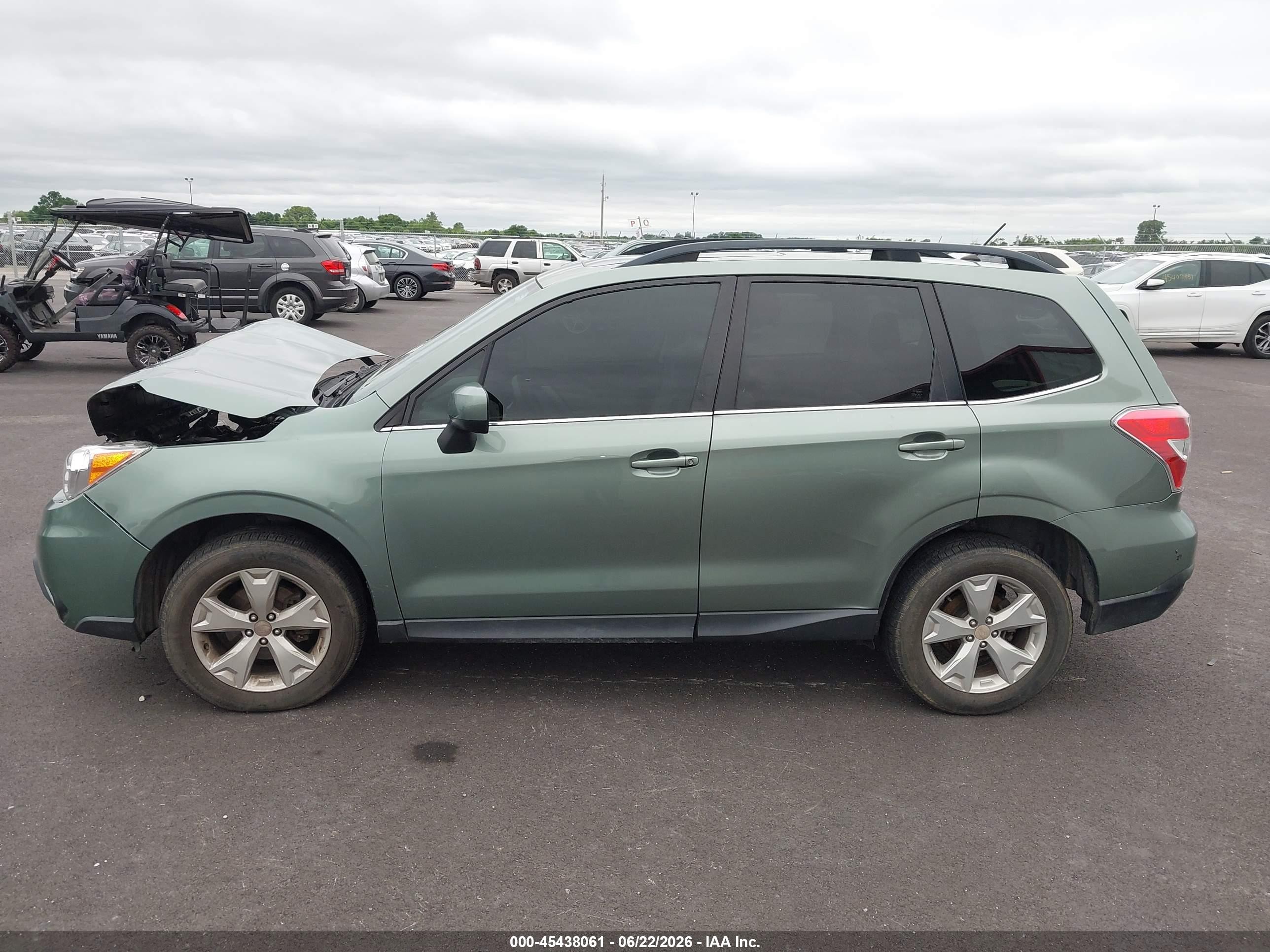 2014 Subaru Forester 2.5i Limited Зеленый vin: JF2SJAHC1EH550022
