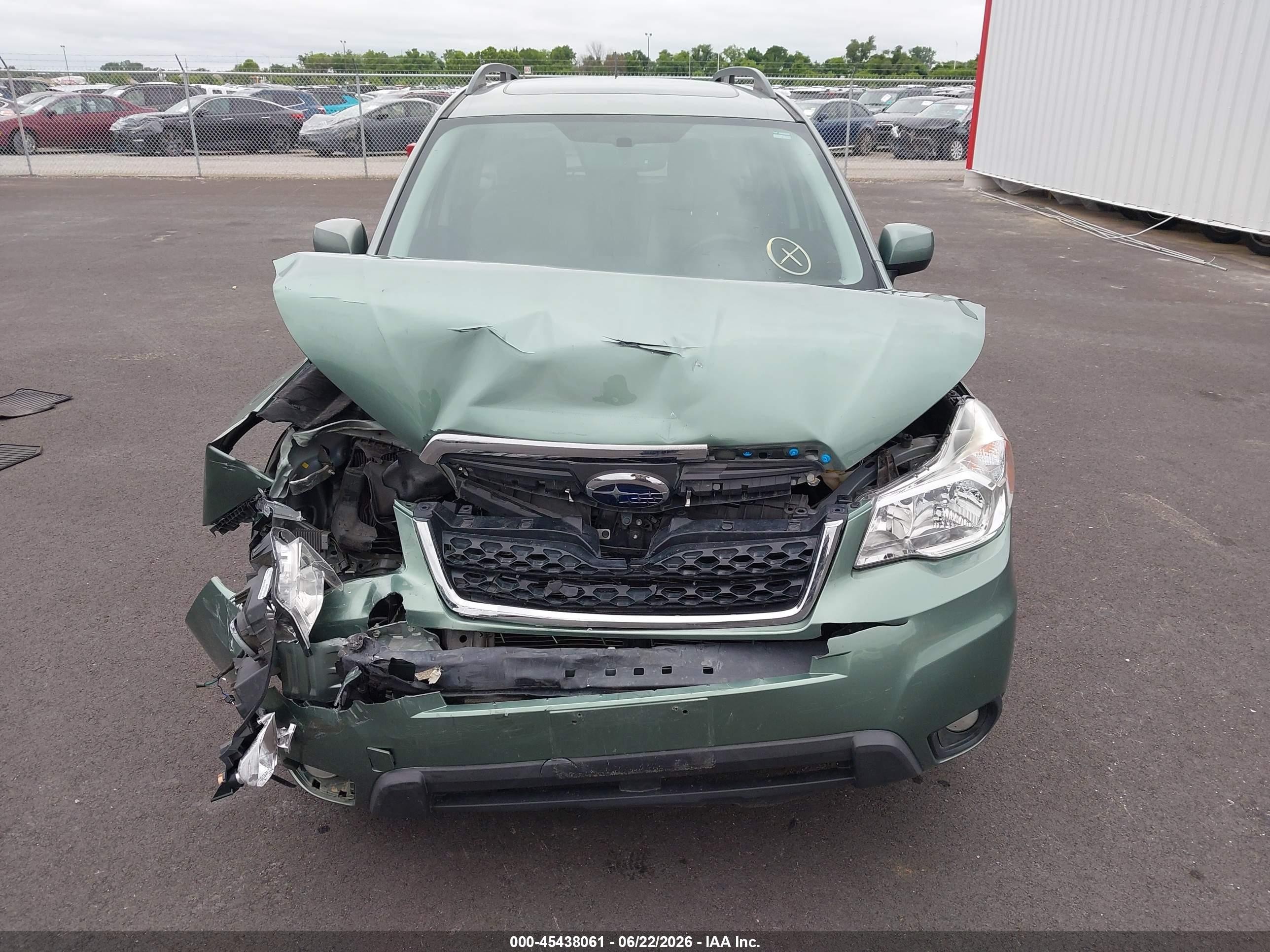 2014 Subaru Forester 2.5i Limited Зеленый vin: JF2SJAHC1EH550022