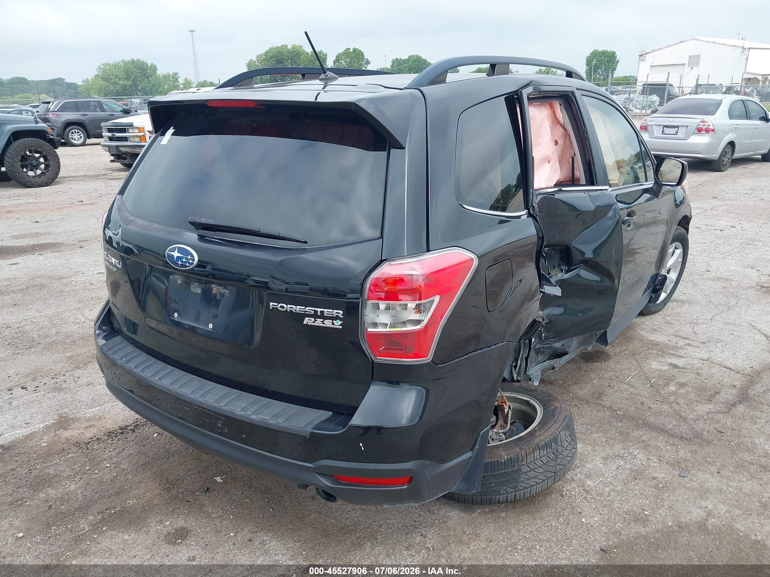2015 Subaru Forester 2.5i Limited Black vin: JF2SJAHC1FH448754