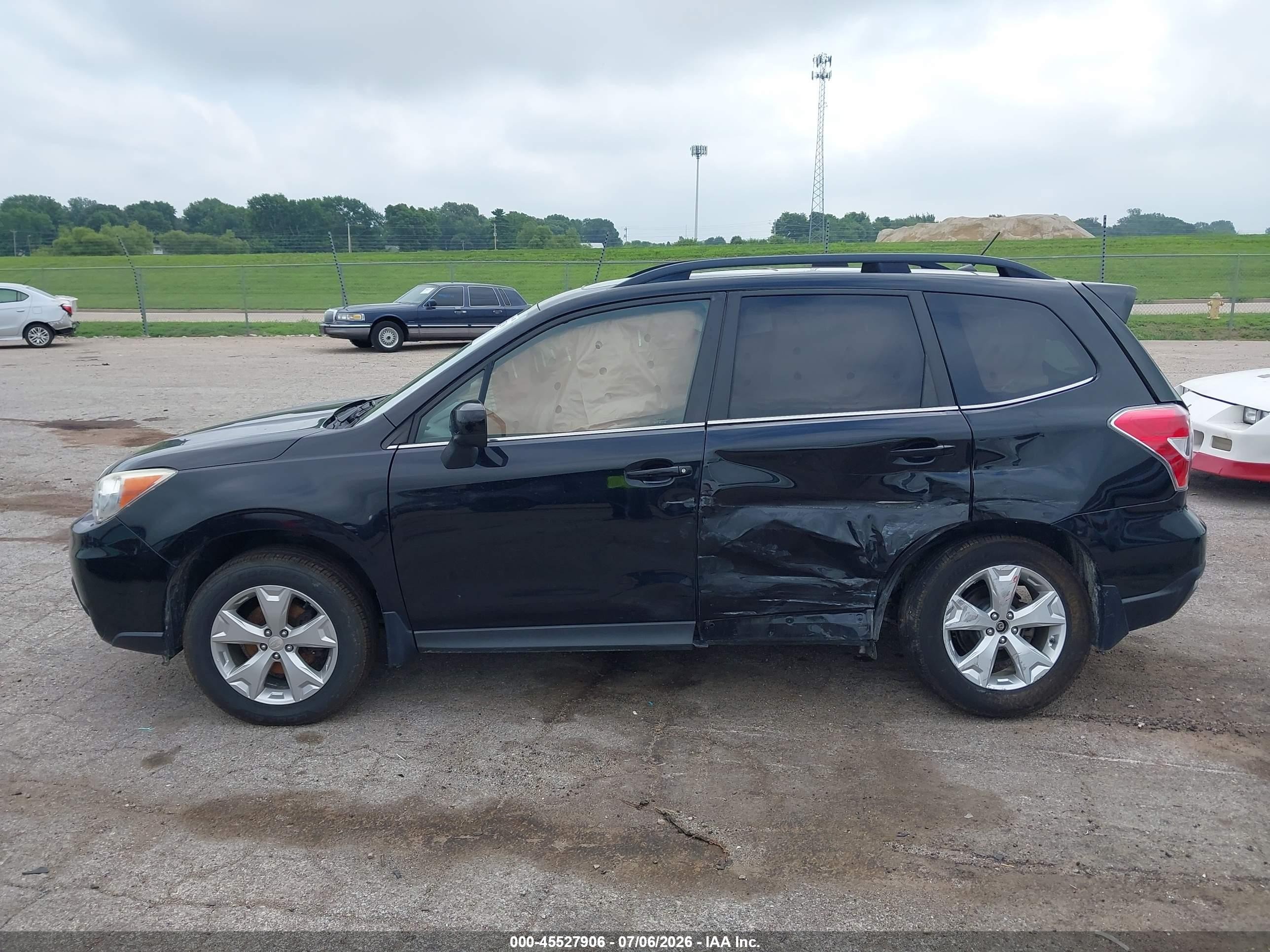 2015 Subaru Forester 2.5i Limited Black vin: JF2SJAHC1FH448754