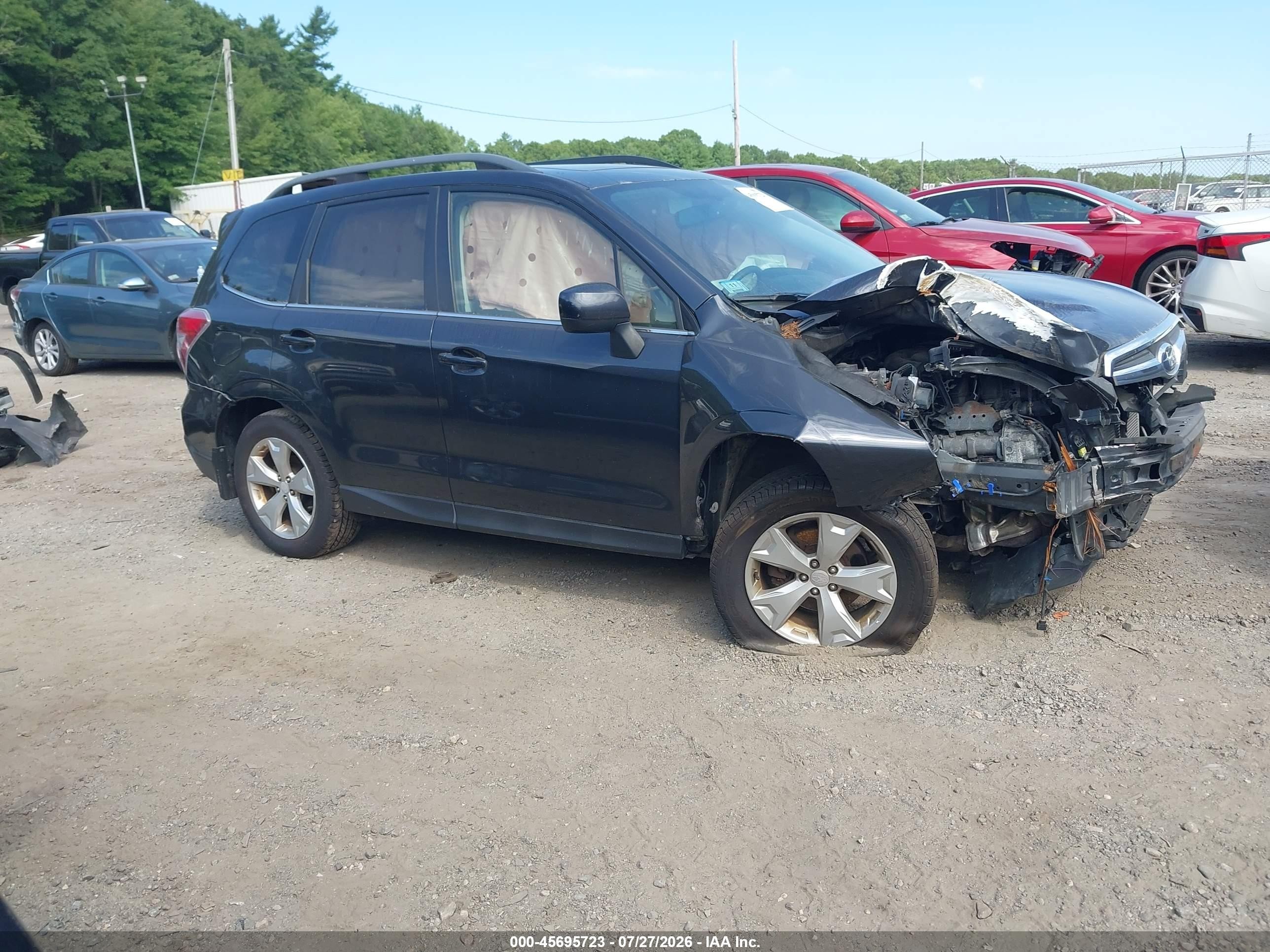 2015 Subaru Forester 2.5i Limited Black vin: JF2SJAHC1FH458863