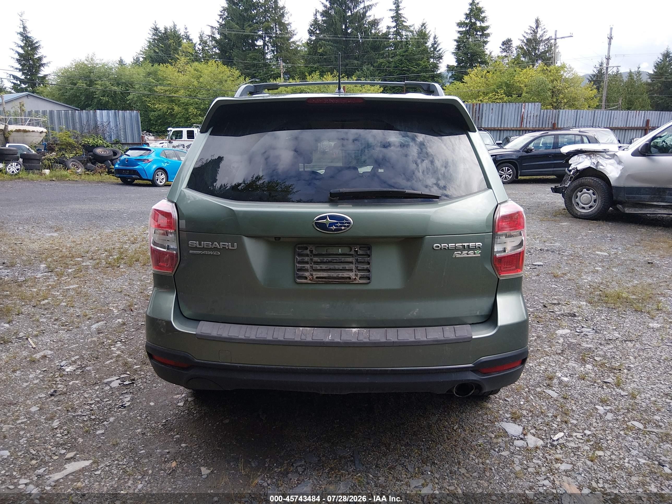 2015 Subaru Forester 2.5i Limited Green vin: JF2SJAHC1FH473217