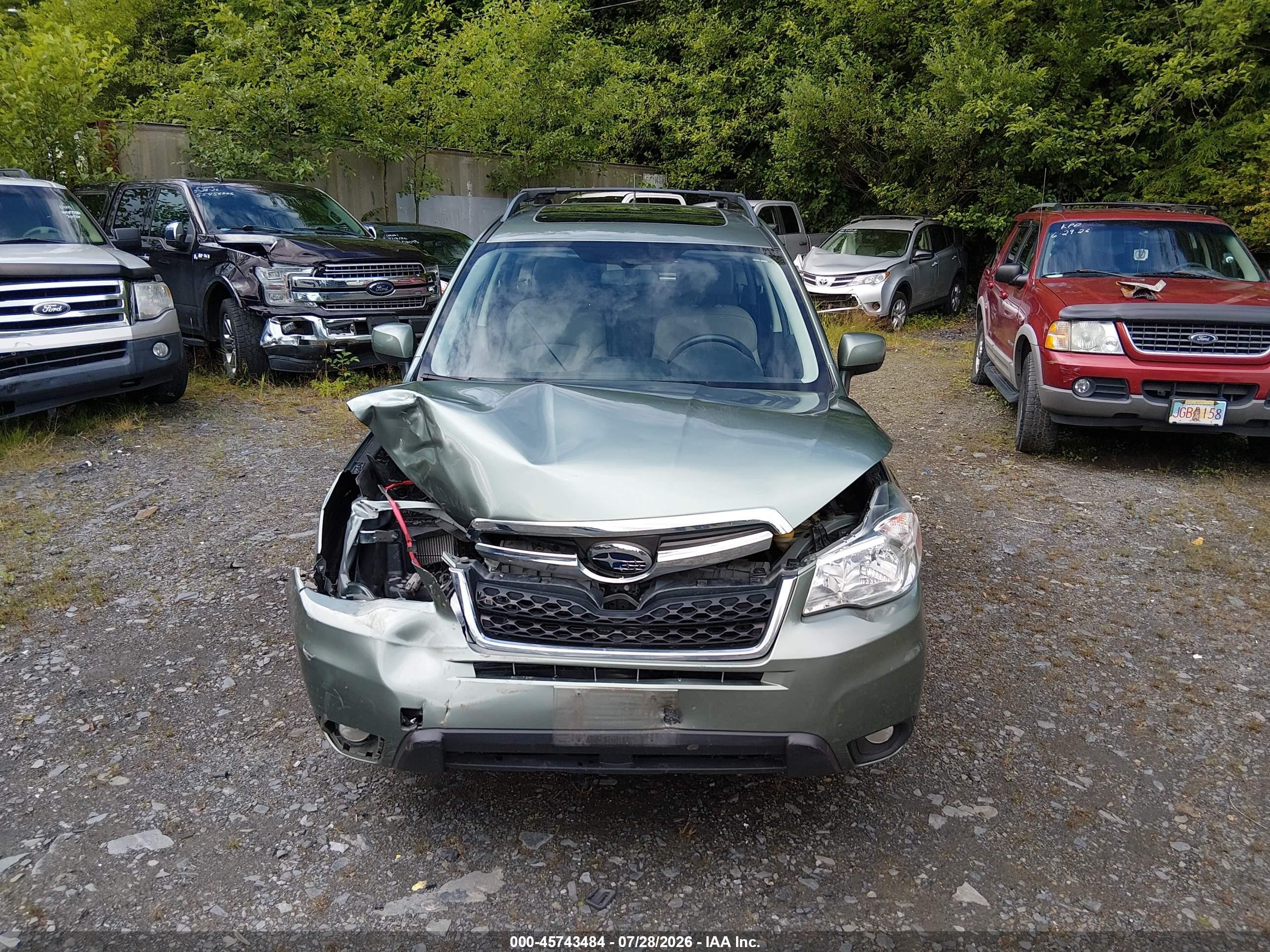 2015 Subaru Forester 2.5i Limited Green vin: JF2SJAHC1FH473217