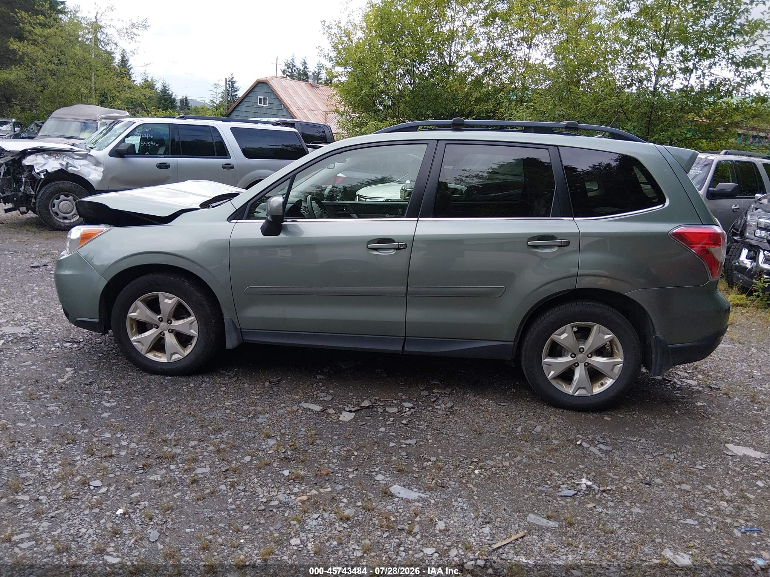 2015 Subaru Forester 2.5i Limited Green vin: JF2SJAHC1FH473217