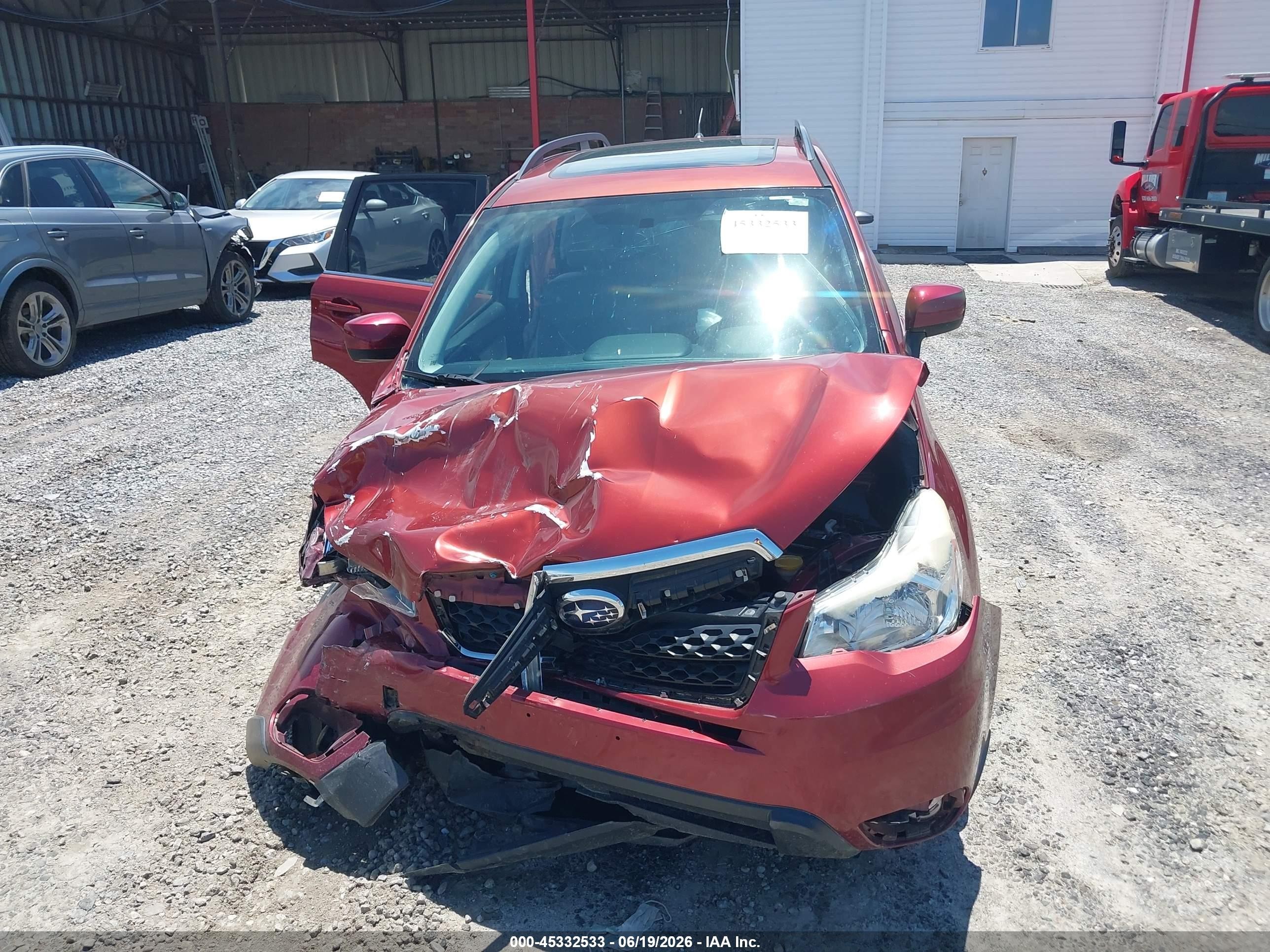 2015 Subaru Forester 2.5i Limited Burgundy vin: JF2SJAHC1FH816169