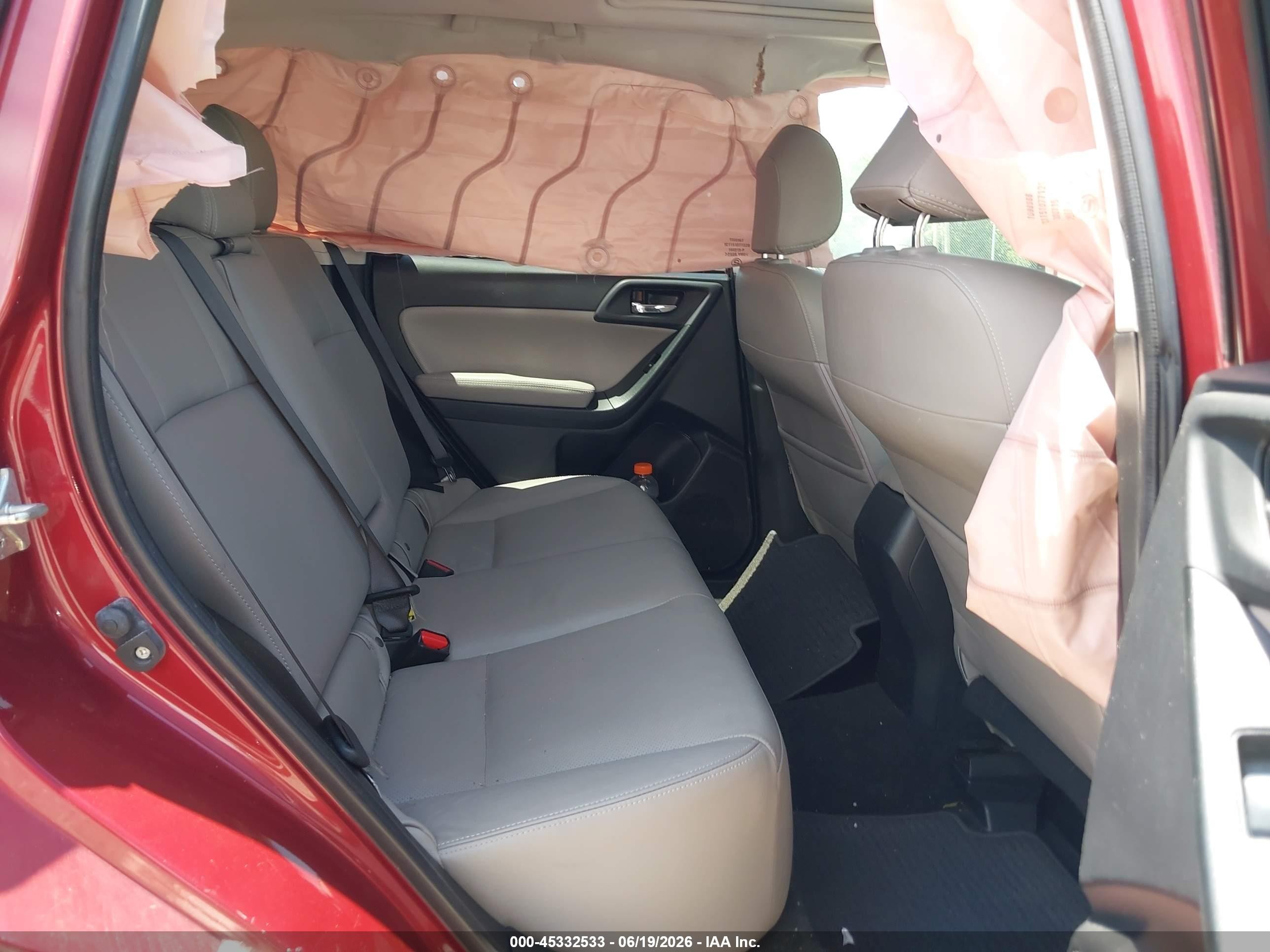 2015 Subaru Forester 2.5i Limited Burgundy vin: JF2SJAHC1FH816169