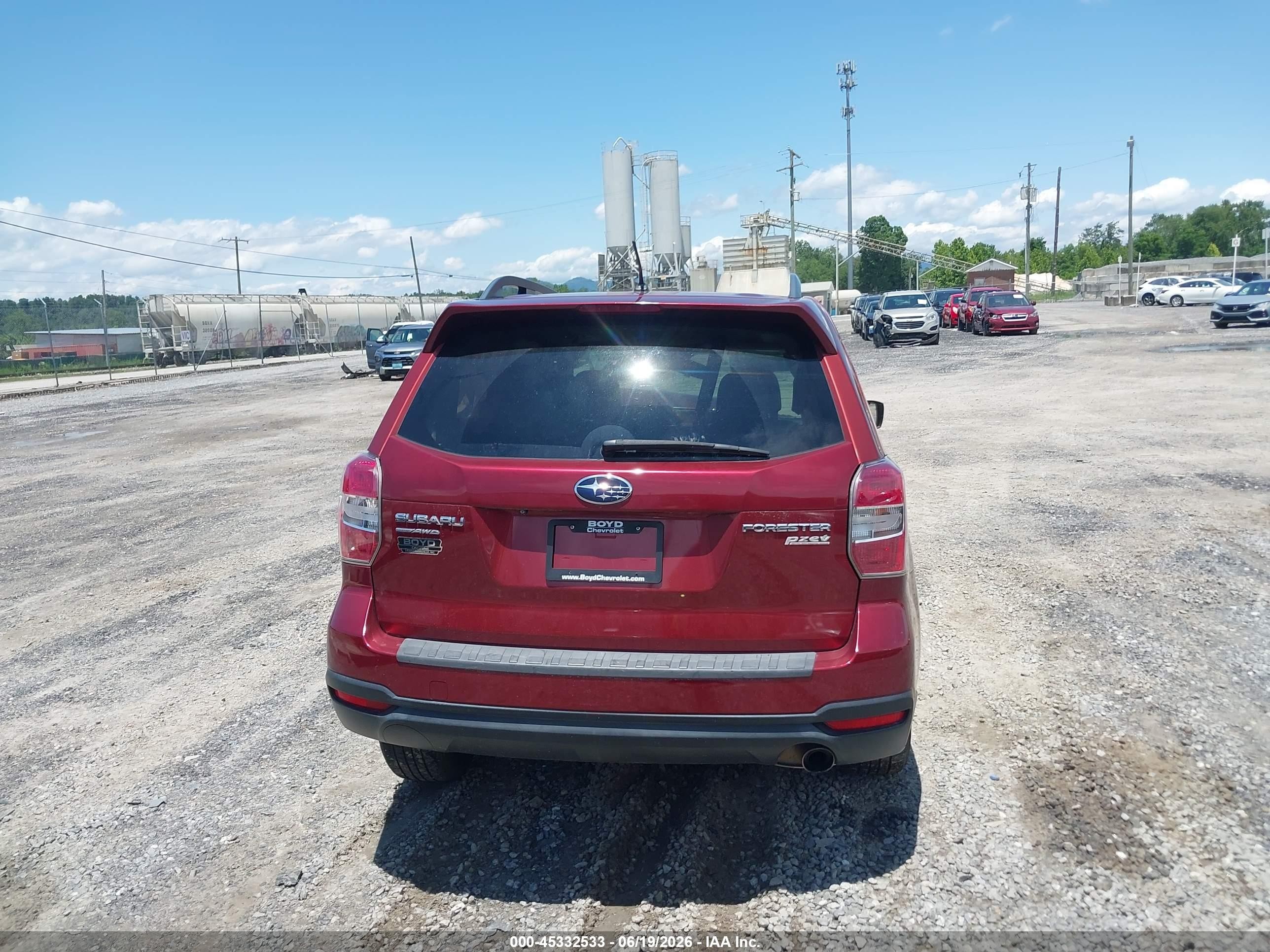 2015 Subaru Forester 2.5i Limited Burgundy vin: JF2SJAHC1FH816169