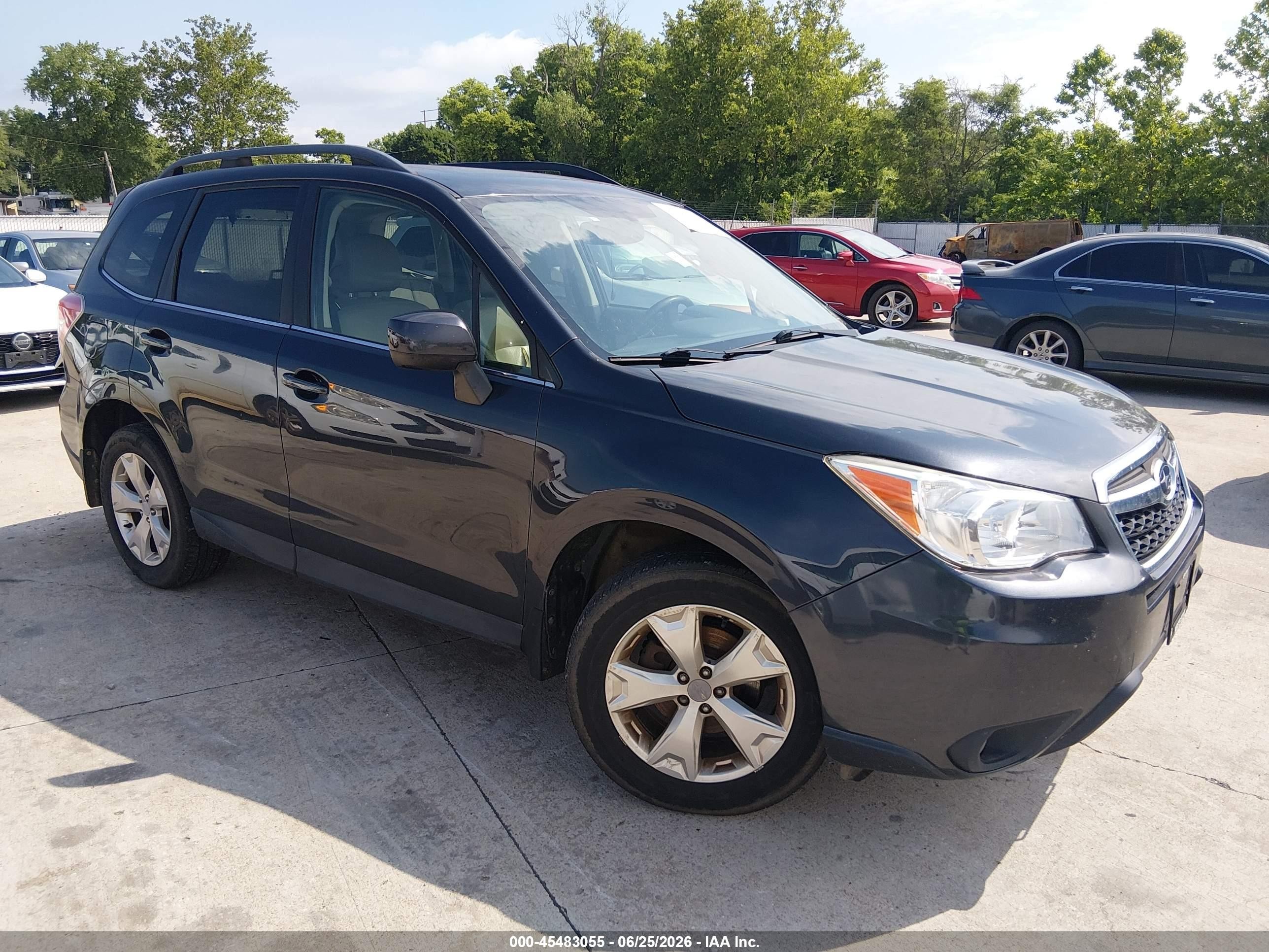 2015 Subaru Forester 2.5i Limited Черный vin: JF2SJAHC1FH821209