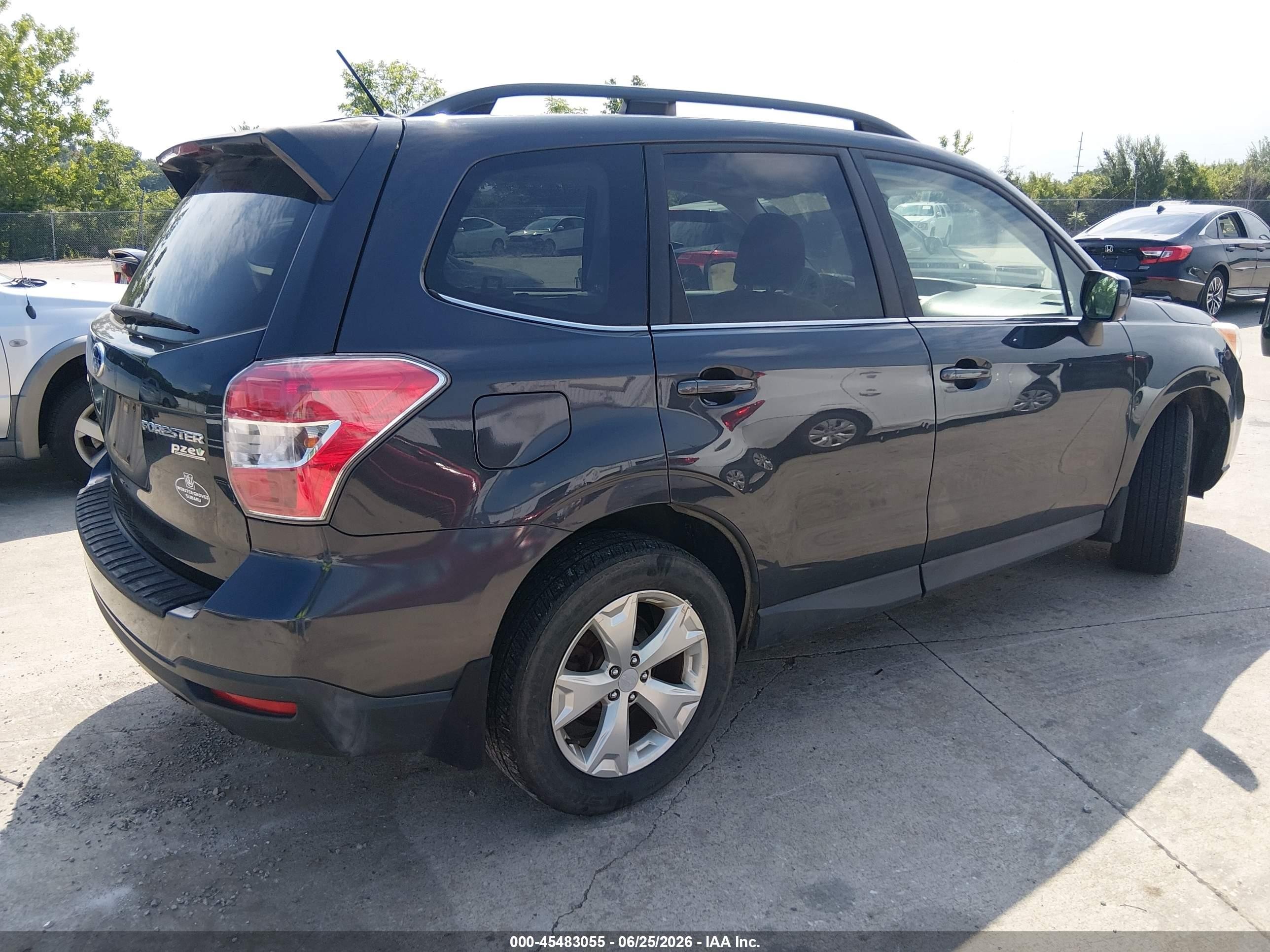 2015 Subaru Forester 2.5i Limited Black vin: JF2SJAHC1FH821209