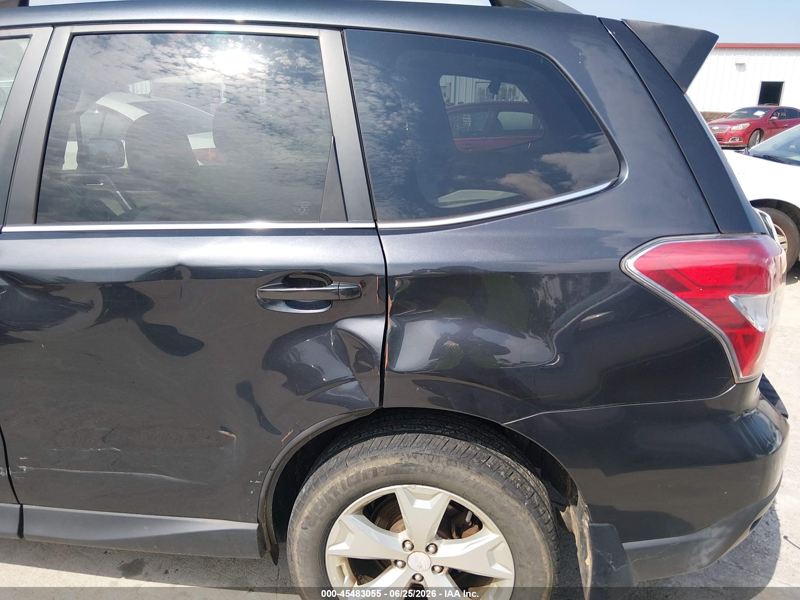 2015 Subaru Forester 2.5i Limited Black vin: JF2SJAHC1FH821209