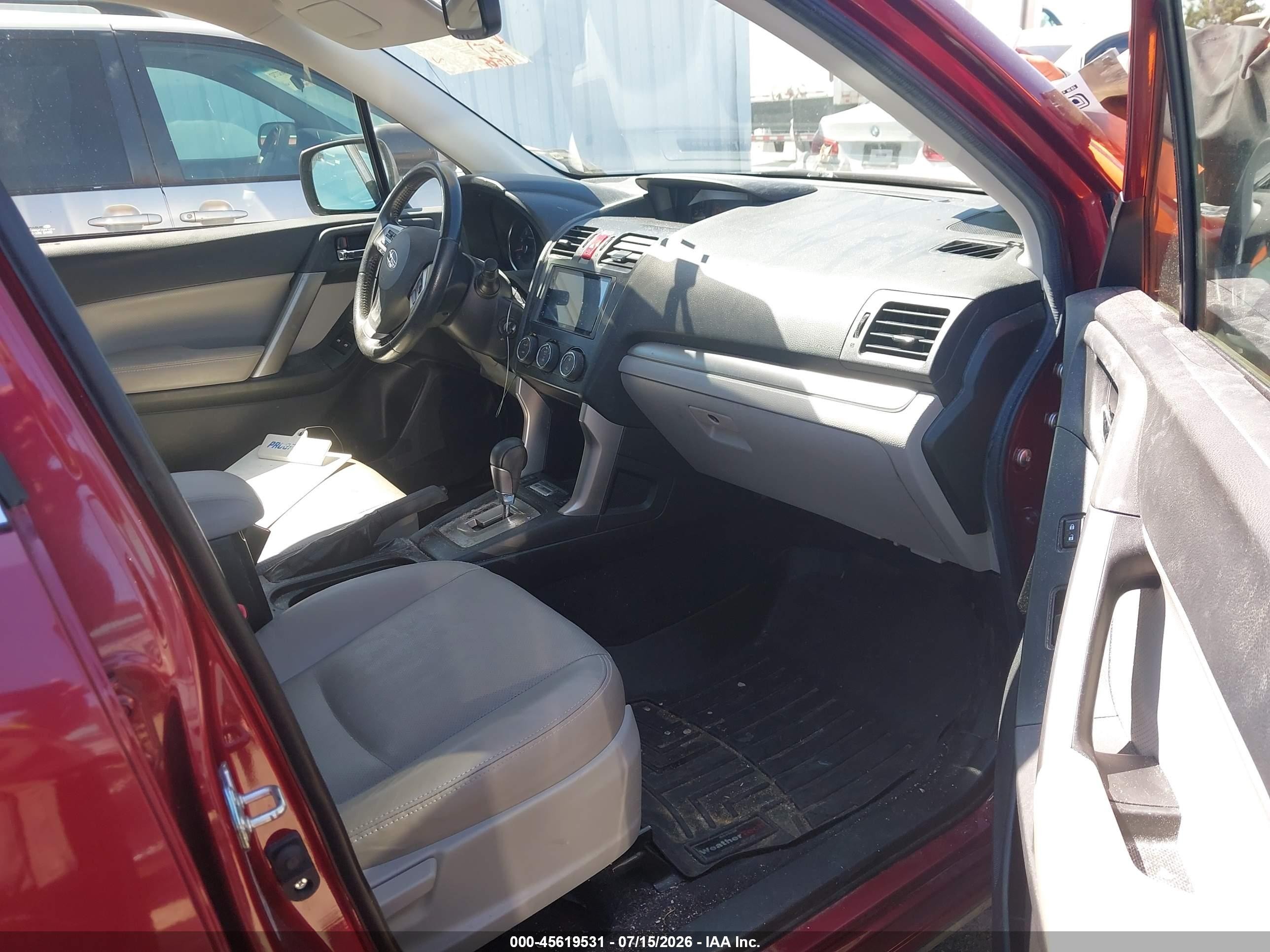 2014 Subaru Forester 2.5i Limited Красный vin: JF2SJAHC2EH433095