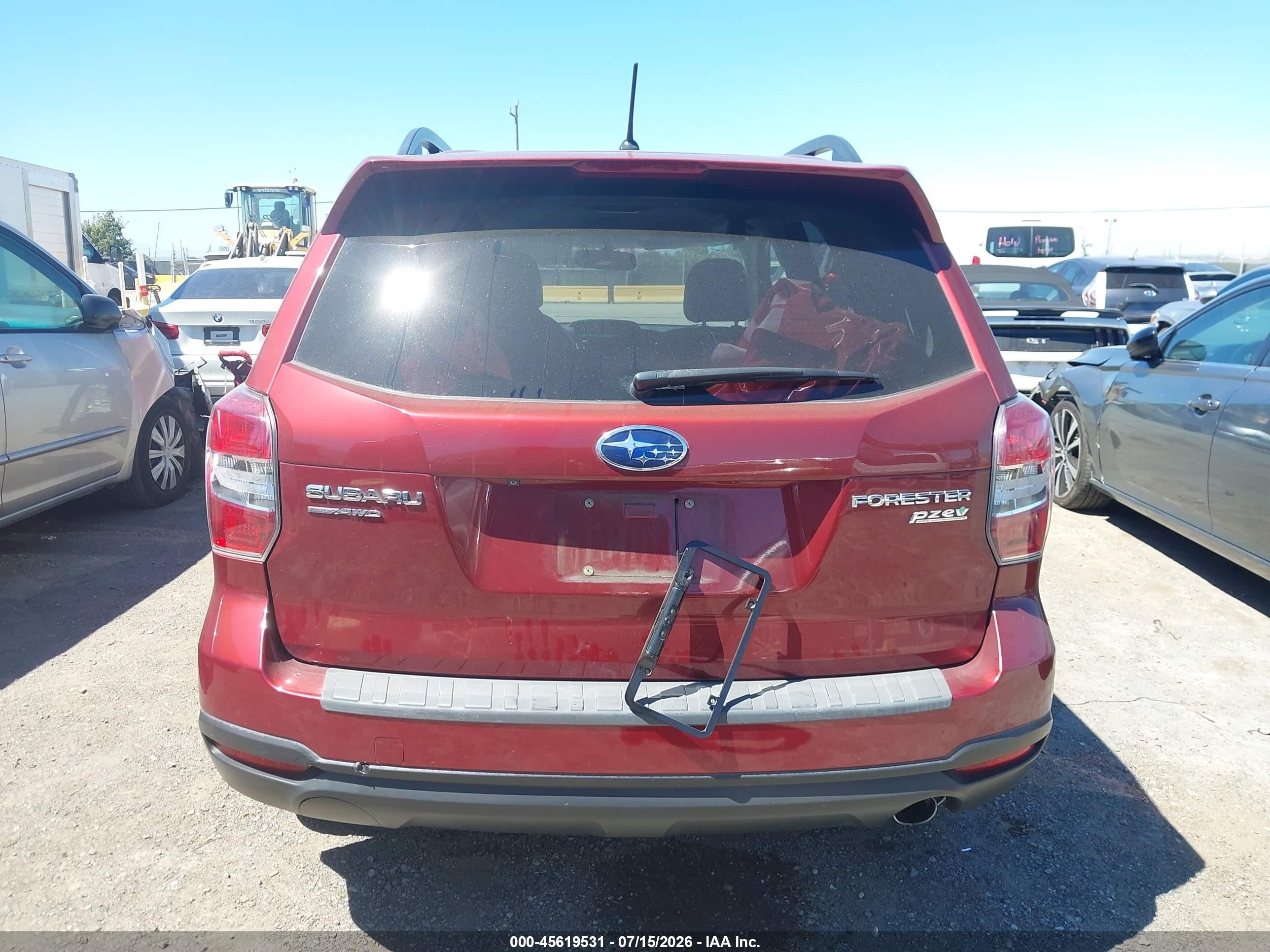 2014 Subaru Forester 2.5i Limited Красный vin: JF2SJAHC2EH433095