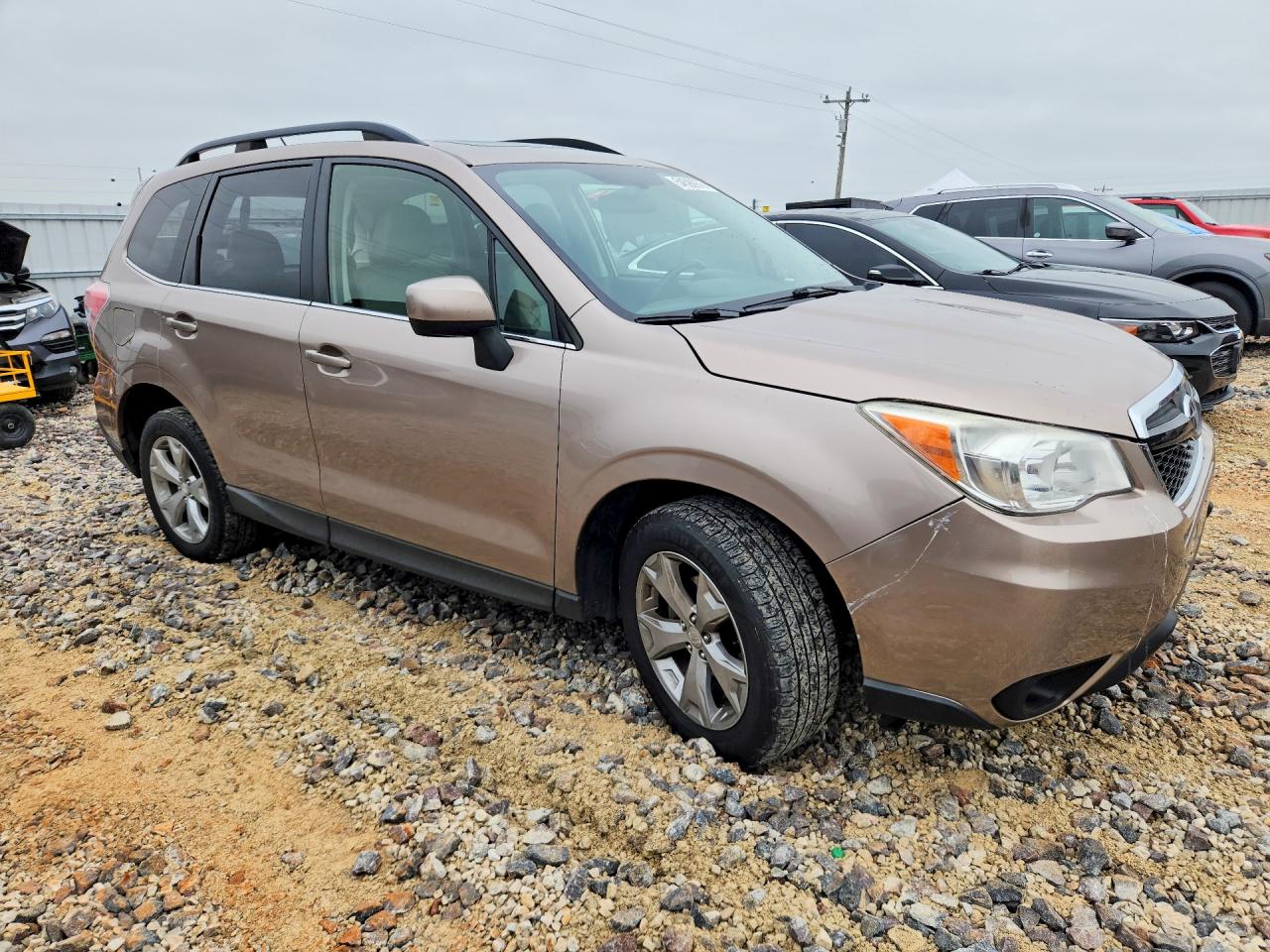 2014 Subaru Forester Brown vin: JF2SJAHC2EH471006