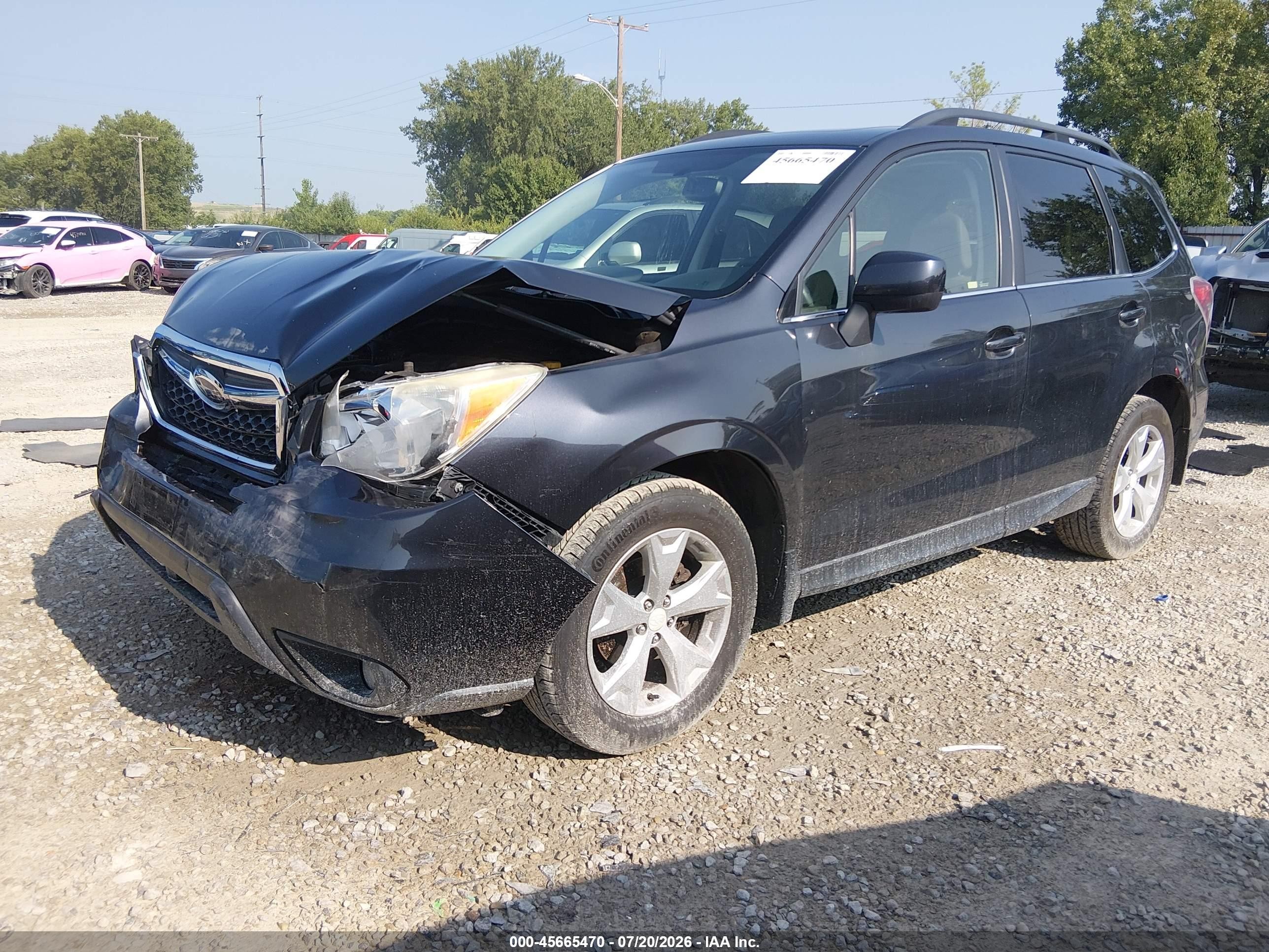 2014 Subaru Forester 2.5i Limited Gray vin: JF2SJAHC2EH530202