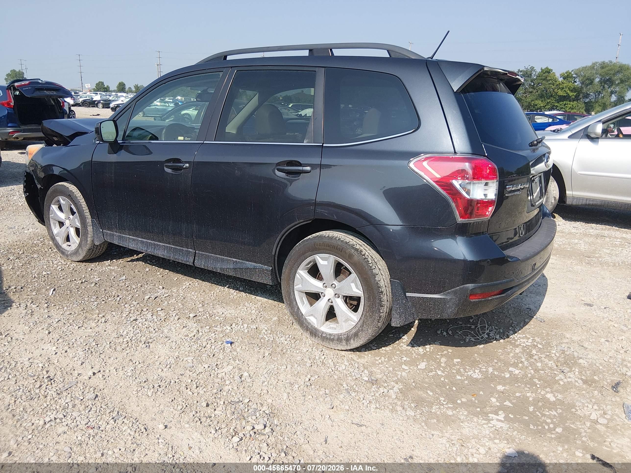 2014 Subaru Forester 2.5i Limited Gray vin: JF2SJAHC2EH530202