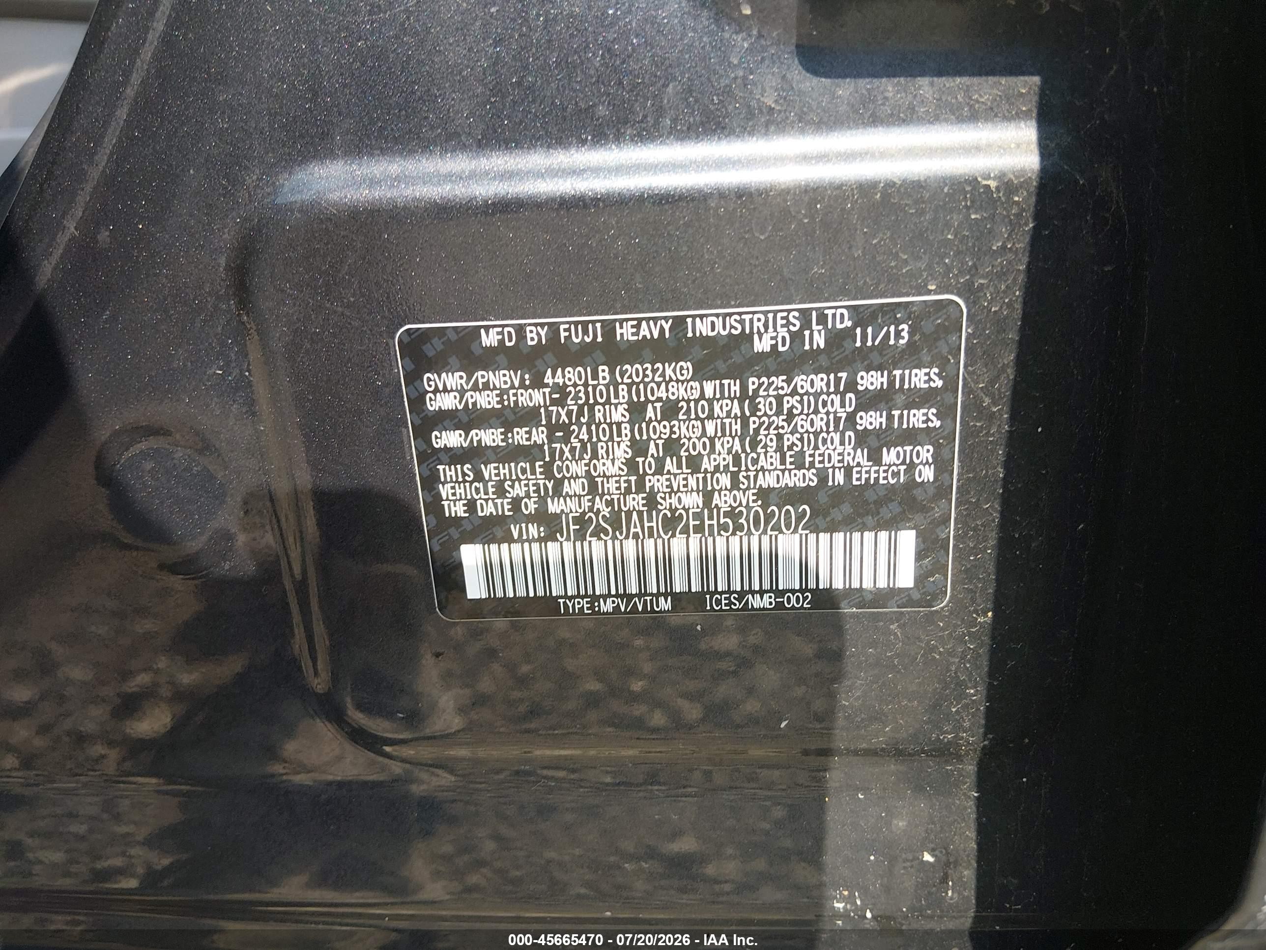 2014 Subaru Forester 2.5i Limited Gray vin: JF2SJAHC2EH530202