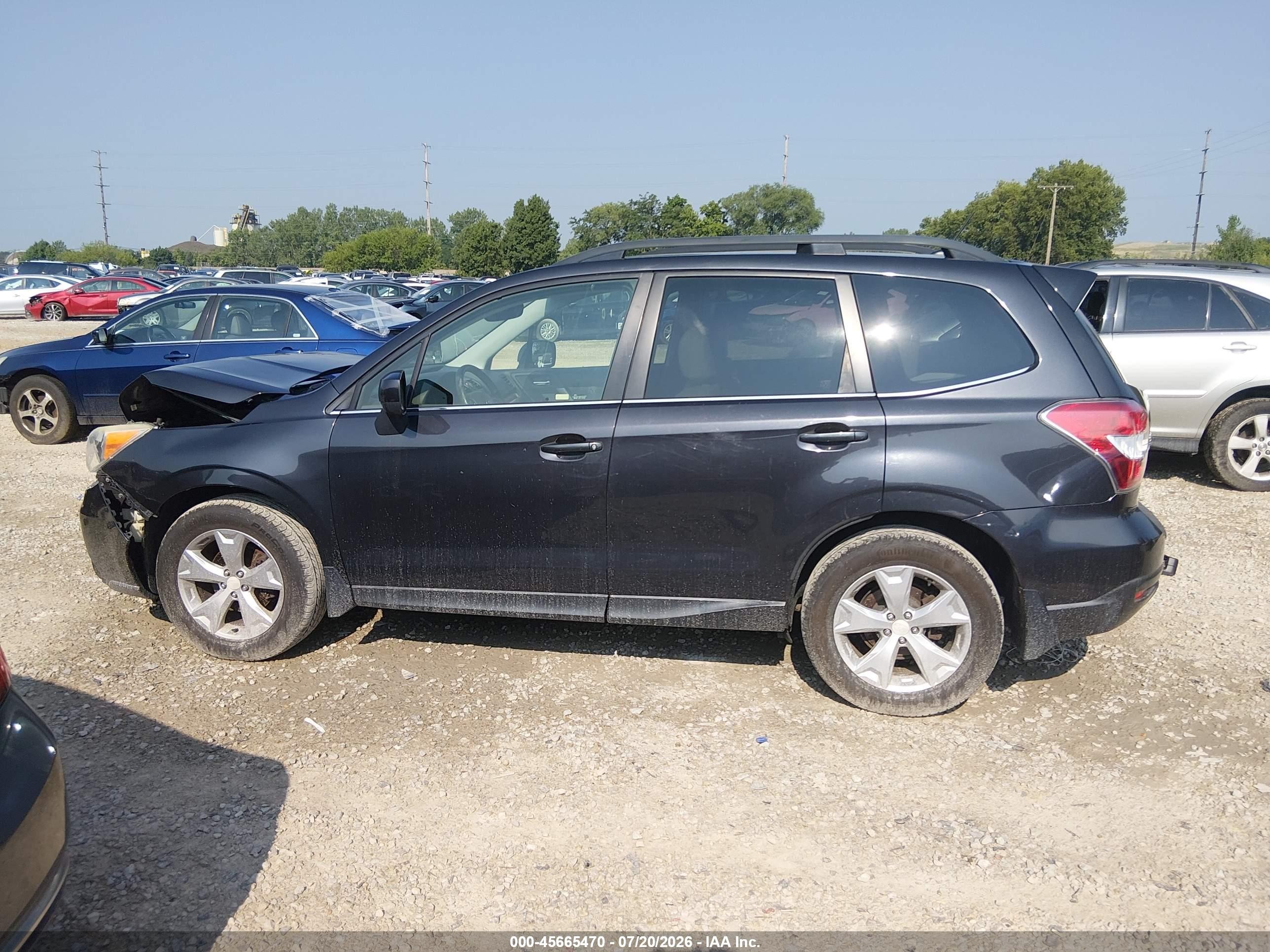 2014 Subaru Forester 2.5i Limited Gray vin: JF2SJAHC2EH530202