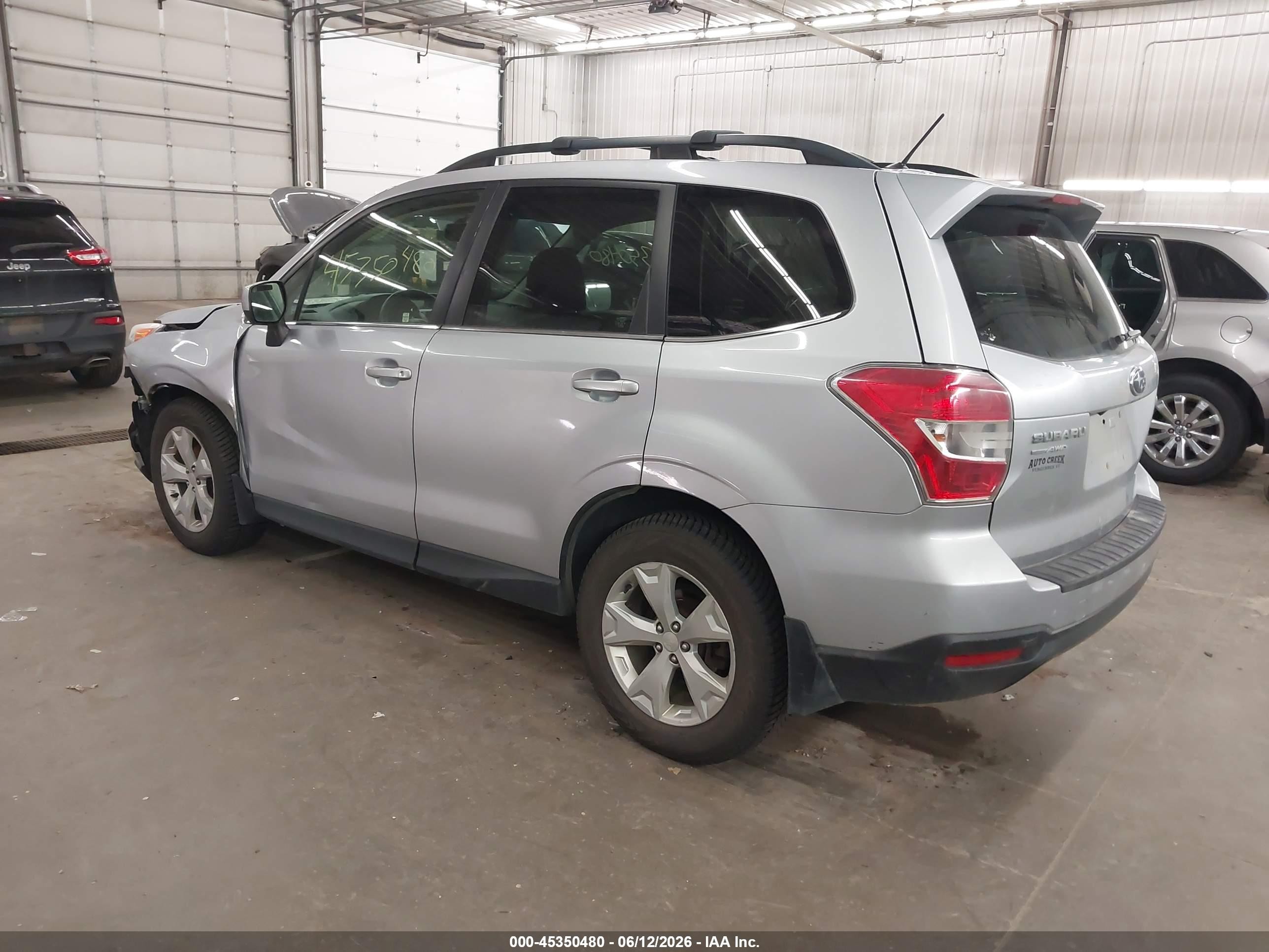 2014 Subaru Forester 2.5i Limited Silver vin: JF2SJAHC2EH535271