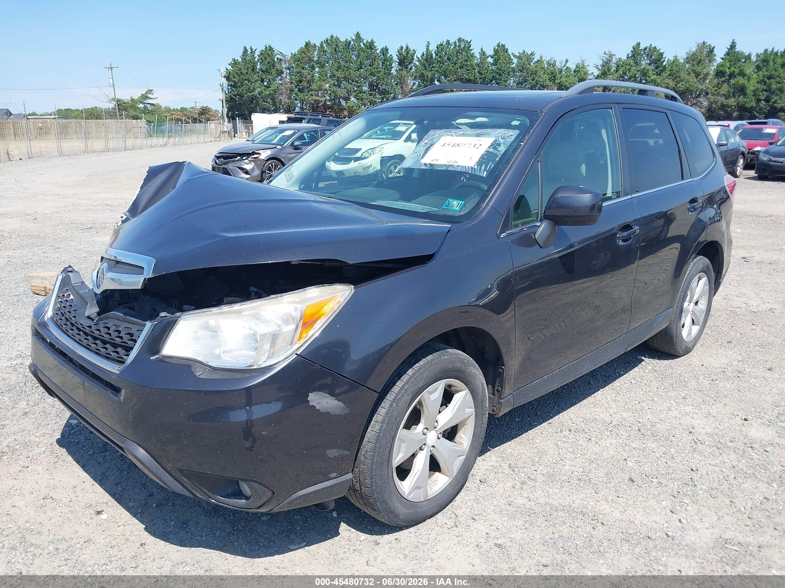 2015 Subaru Forester 2.5i Limited Black vin: JF2SJAHC2FH460086
