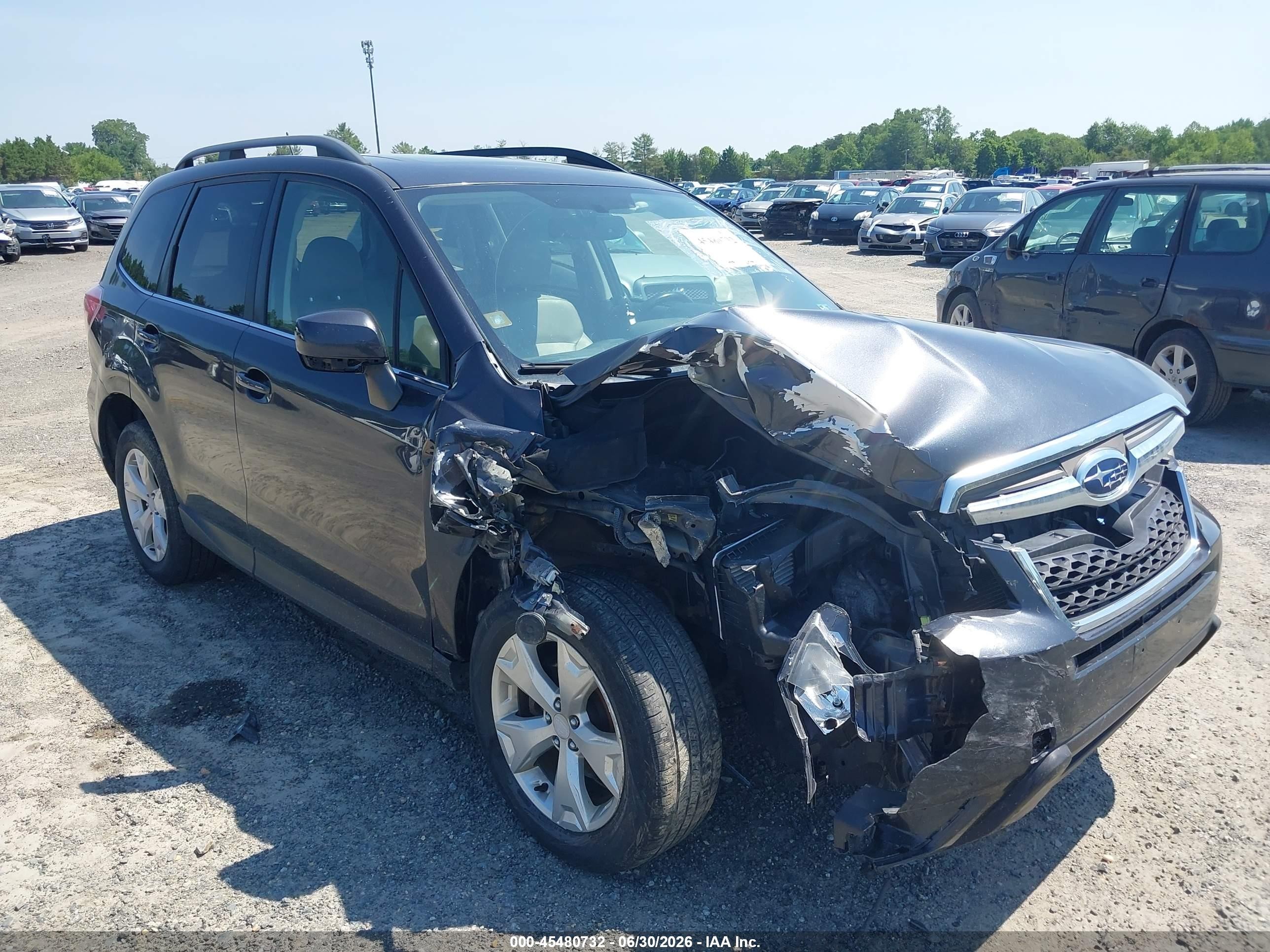 2015 Subaru Forester 2.5i Limited Black vin: JF2SJAHC2FH460086