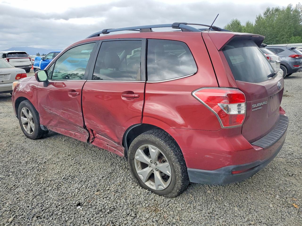 2015 Subaru Forester 2.5i Limited Red vin: JF2SJAHC2FH505334