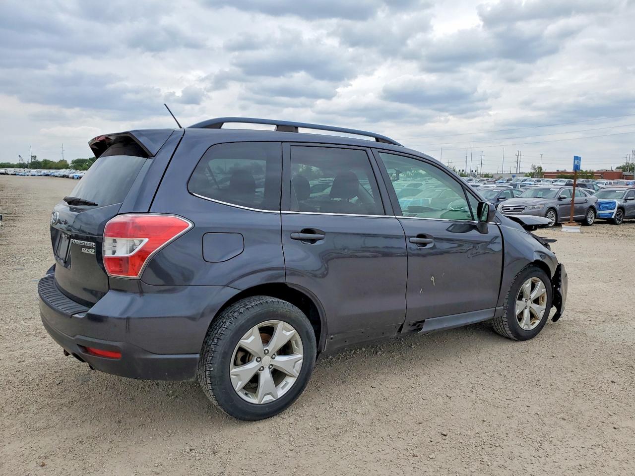 2015 Subaru Forester Limited+moonroof Серый vin: JF2SJAHC2FH567249