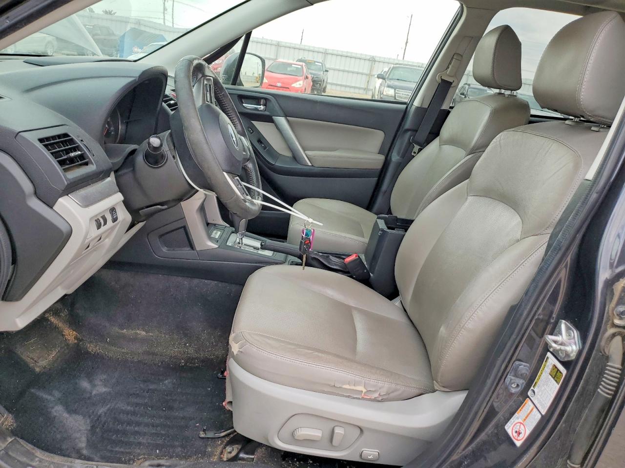 2015 Subaru Forester Limited+moonroof Серый vin: JF2SJAHC2FH567249