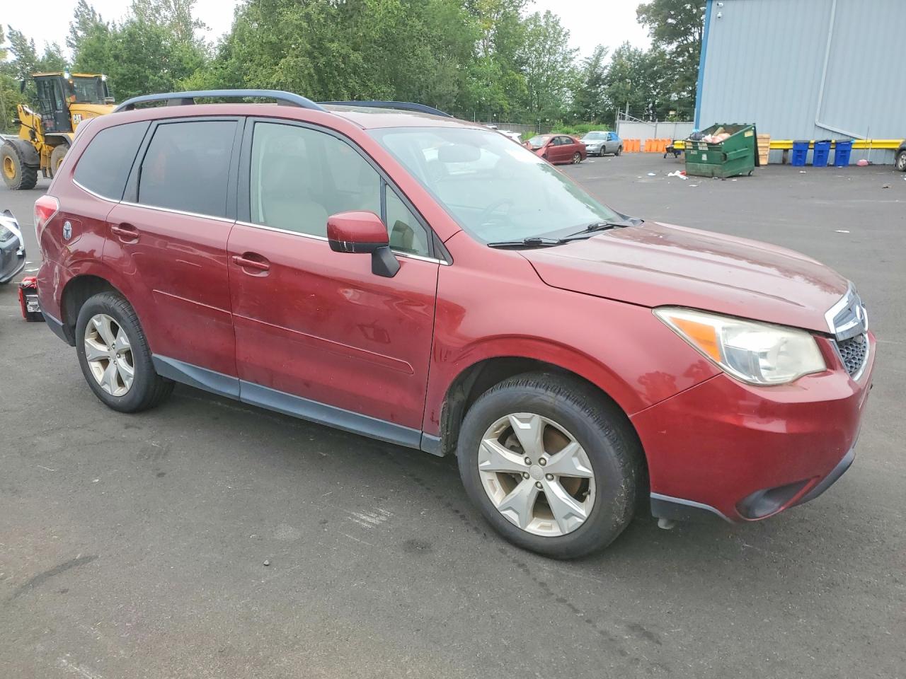 2014 Subaru Forester 2.5i Limited Burgundy vin: JF2SJAHC3EH435437